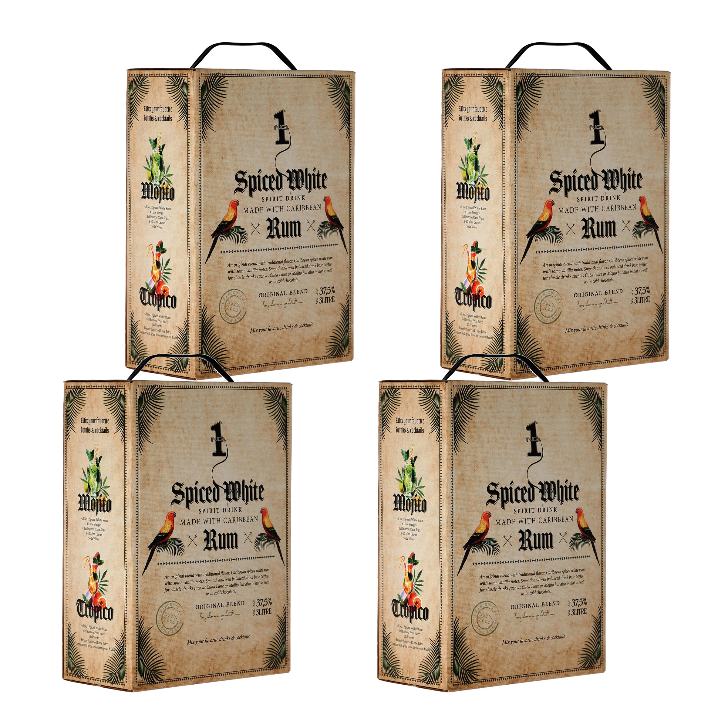 Old Caribbean Spiced White - aromatisierter karibischer Rum - No.1 - Bag-in-Box 3 L