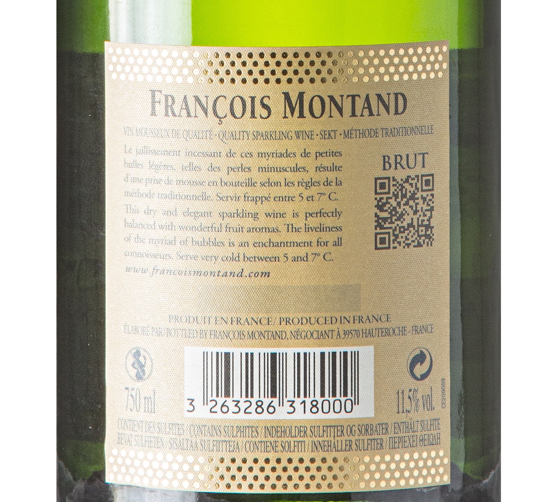 Blanc BRUT – François Montand - Méthode Traditionelle