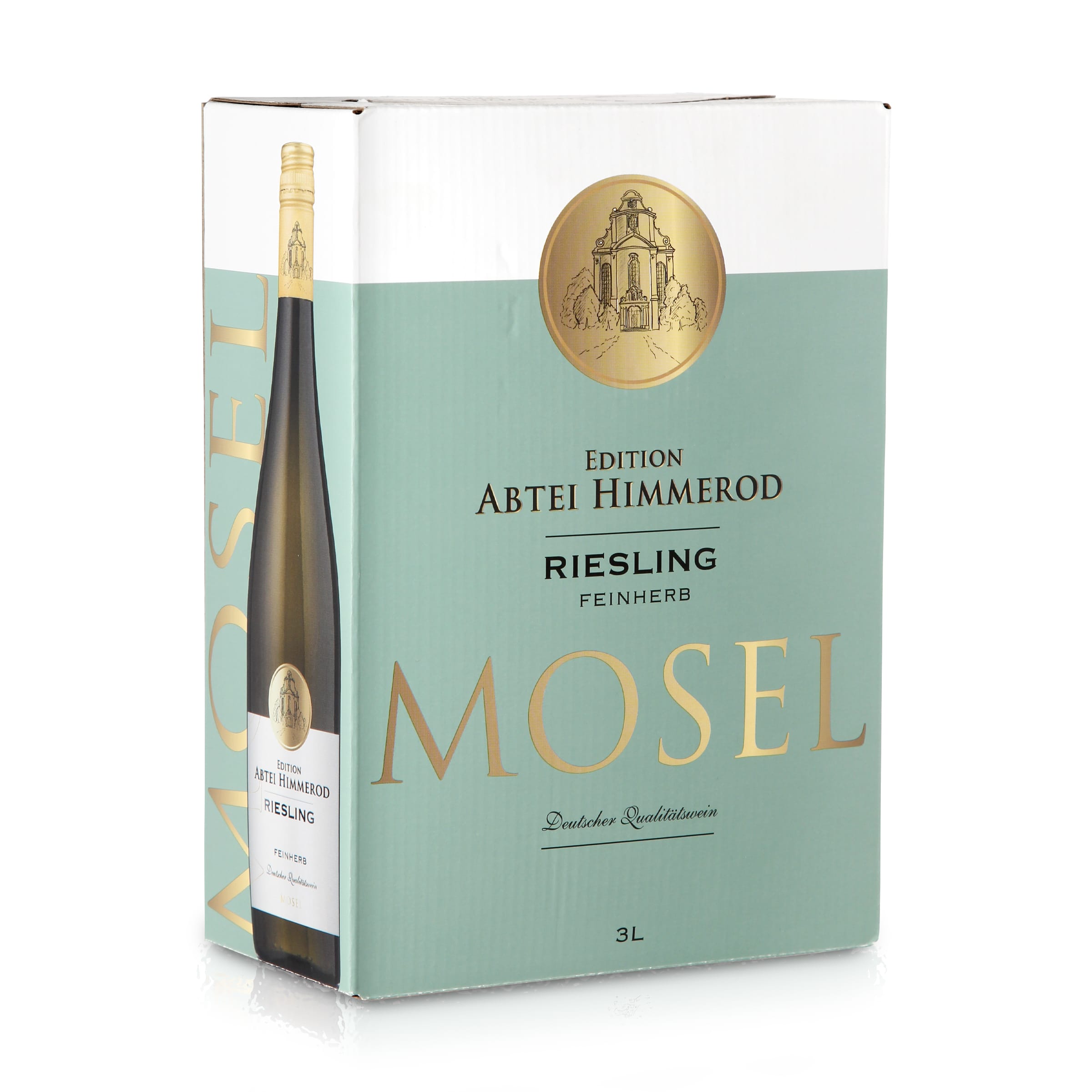 Mosel Riesling Feinherb Qualitätswein - Weißwein in Bag-in-Box - Edition Abtei Himmerod 3 L.