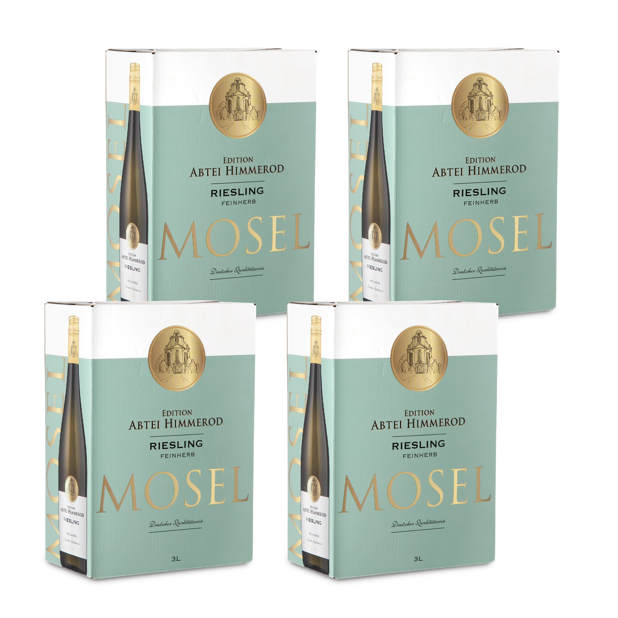 Mosel Riesling Feinherb Qualitätswein - Weißwein in Bag-in-Box - Edition Abtei Himmerod 3 L.