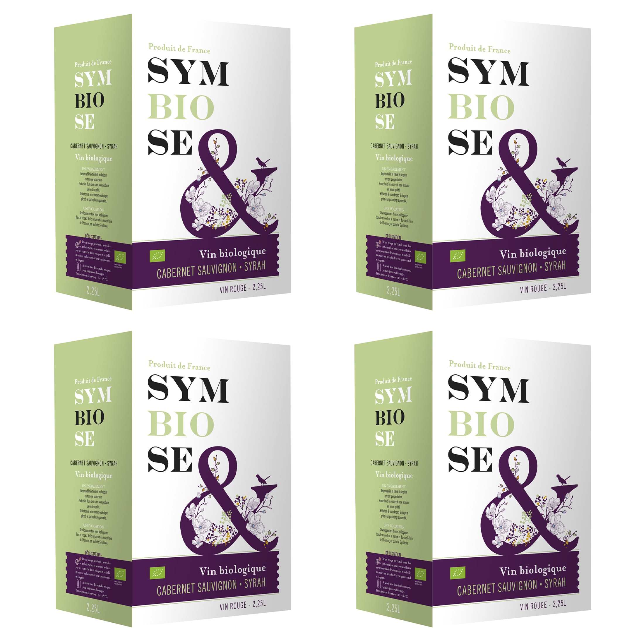 Symbiose BIO Rotwein trocken - Cabernet Sauvignon Syrah Bag-in-Box 2,25 l