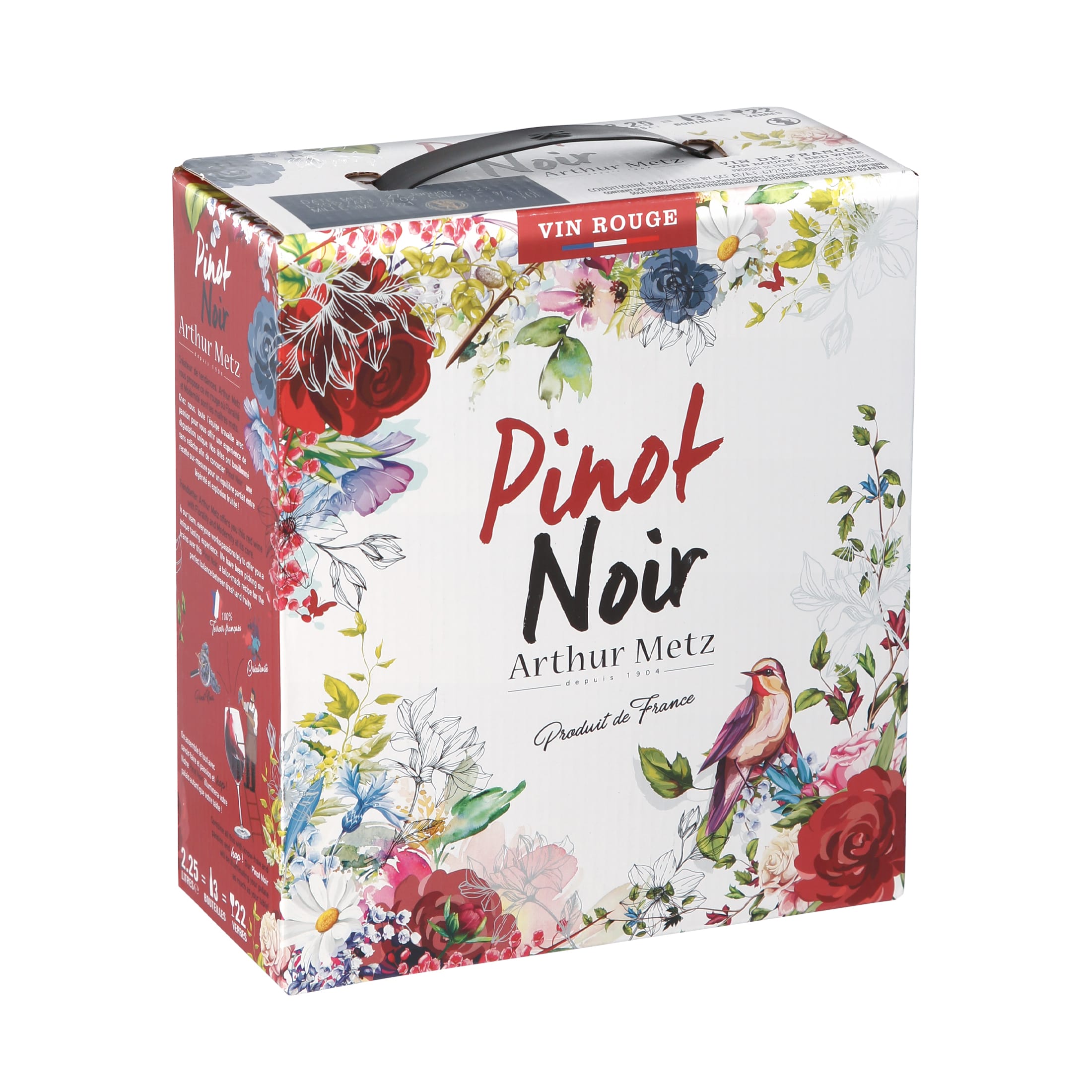Arthur Metz Pinot Noir Rotwein trocken Bag-in-Box 2,25 l