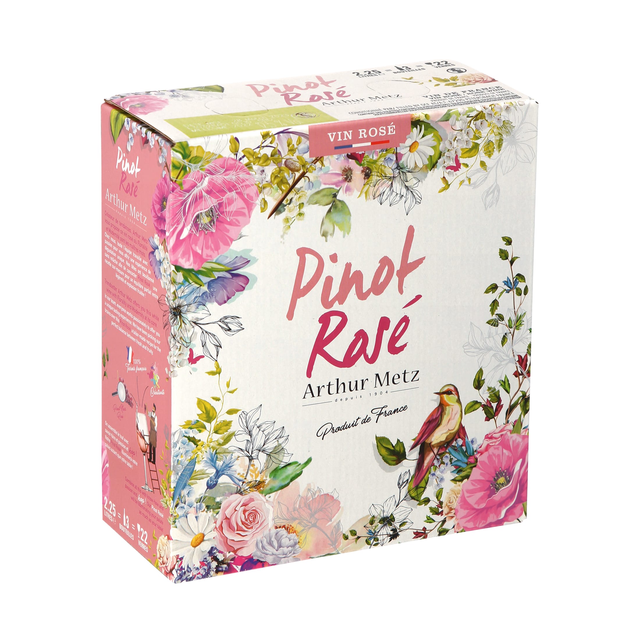 Arthur Metz Pinot Rosé Roséwein trocken Bag-in-Box 2,25 l