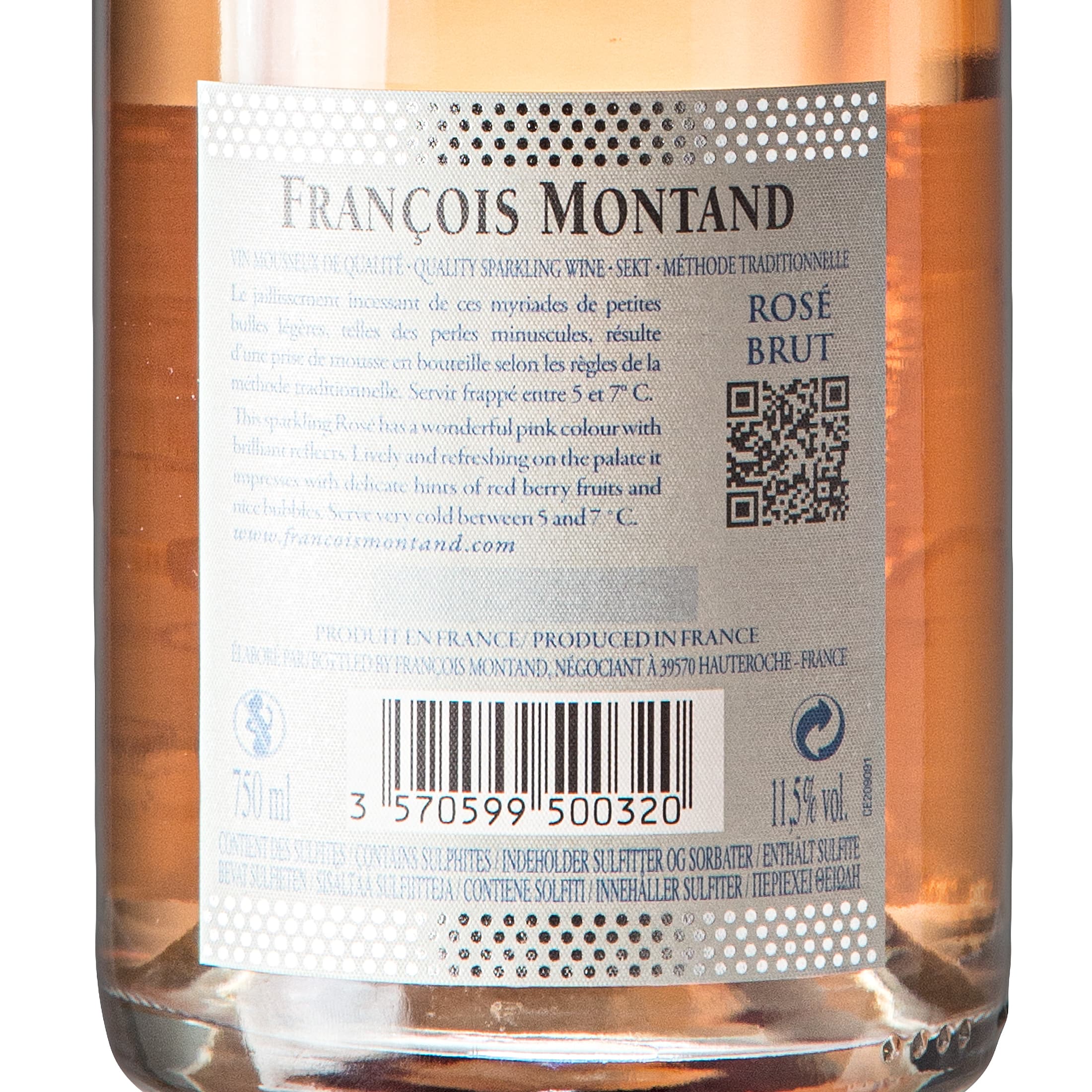 Rosé Sekt BRUT – François Montand - Méthode Traditionelle