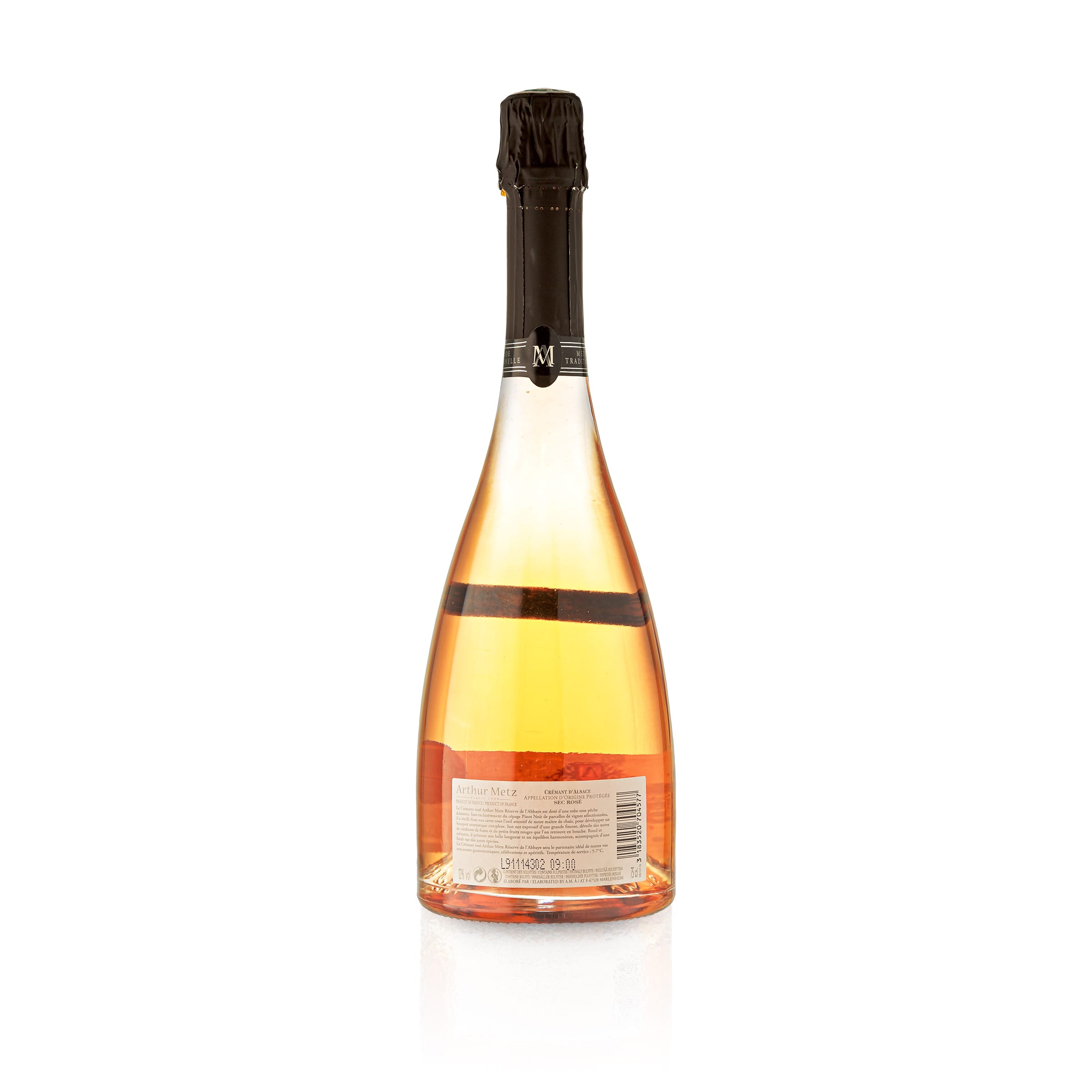 Crémant d' Alsace Réserve de l'Abbaye Rosé Sec - Arthur Metz