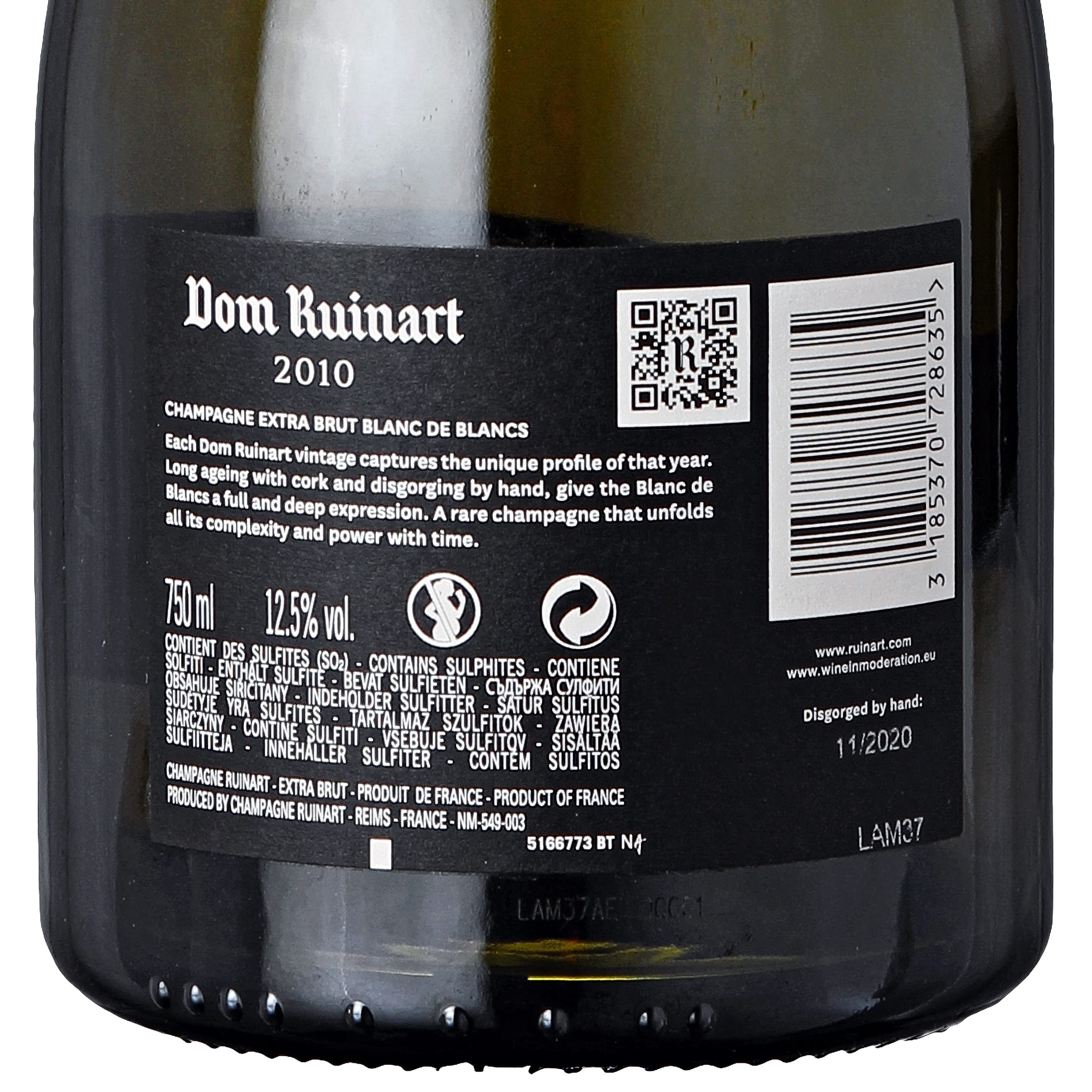 Dom Ruinart Blanc de Blancs 2010 Extra Brut Champagne
