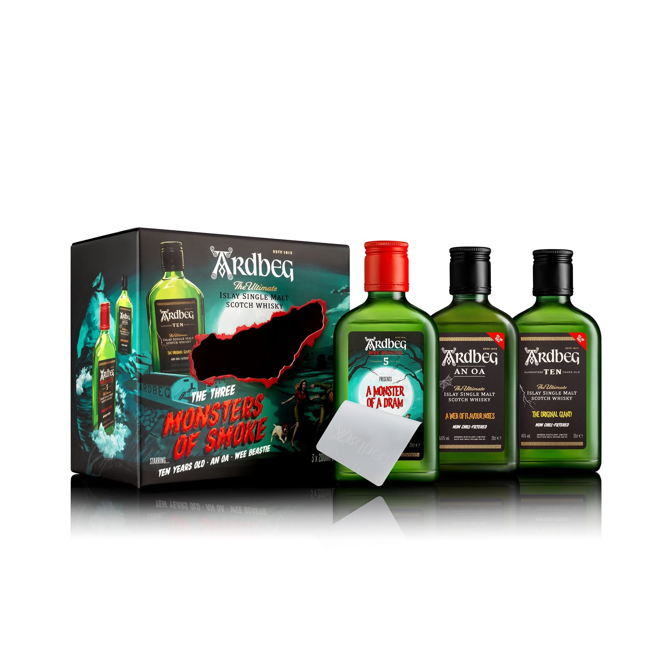 Ardbeg Monsters of Smoke Set - 3 Bottles (0.2L) in Gift Box