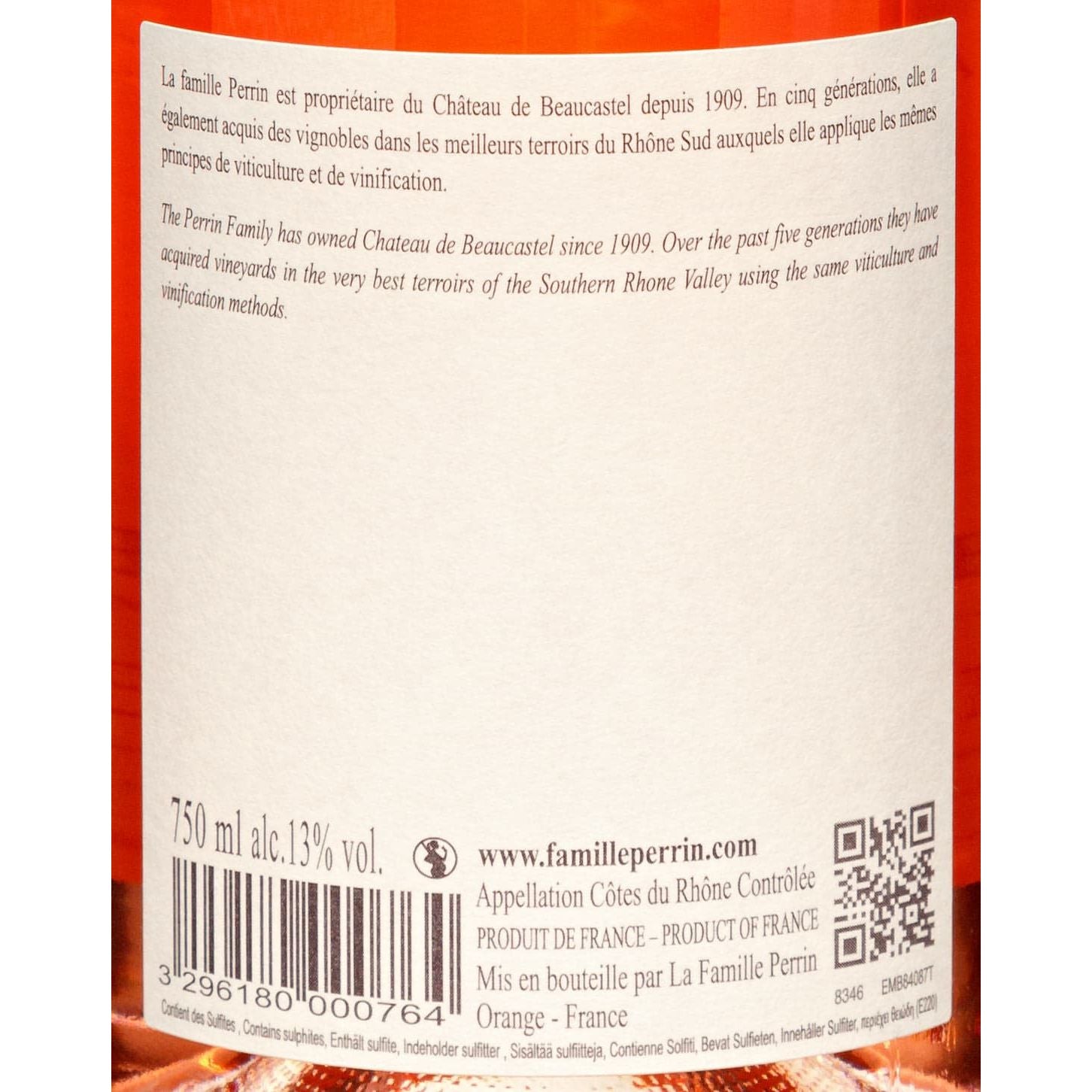 2019 Famille Perrin Cotes du Rhone Reserve Rose - France
