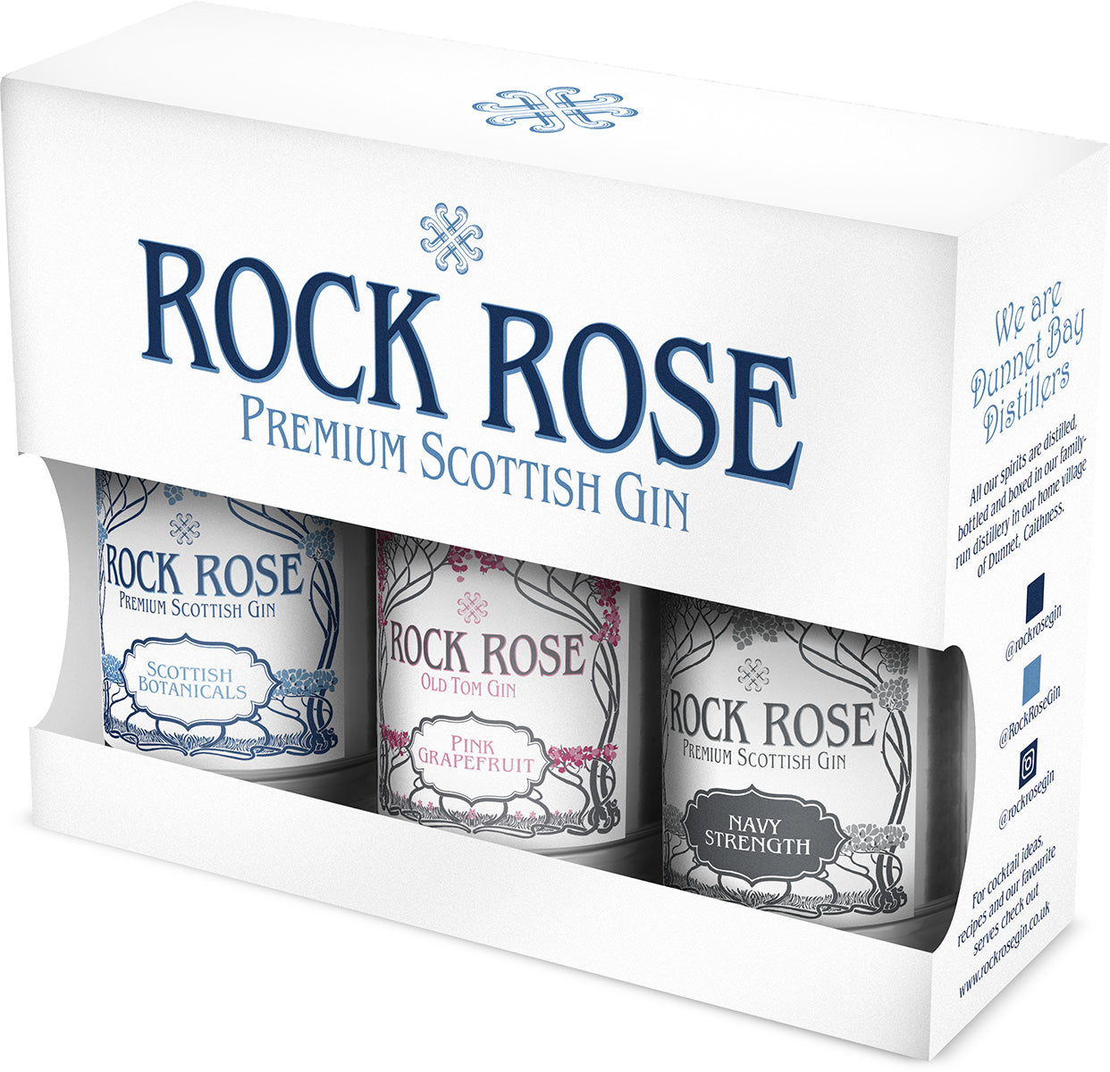 Rock Rose Miniature Triple Gift Pack Dunnet Bay Distillery Scotland/Scotland 0.15L
