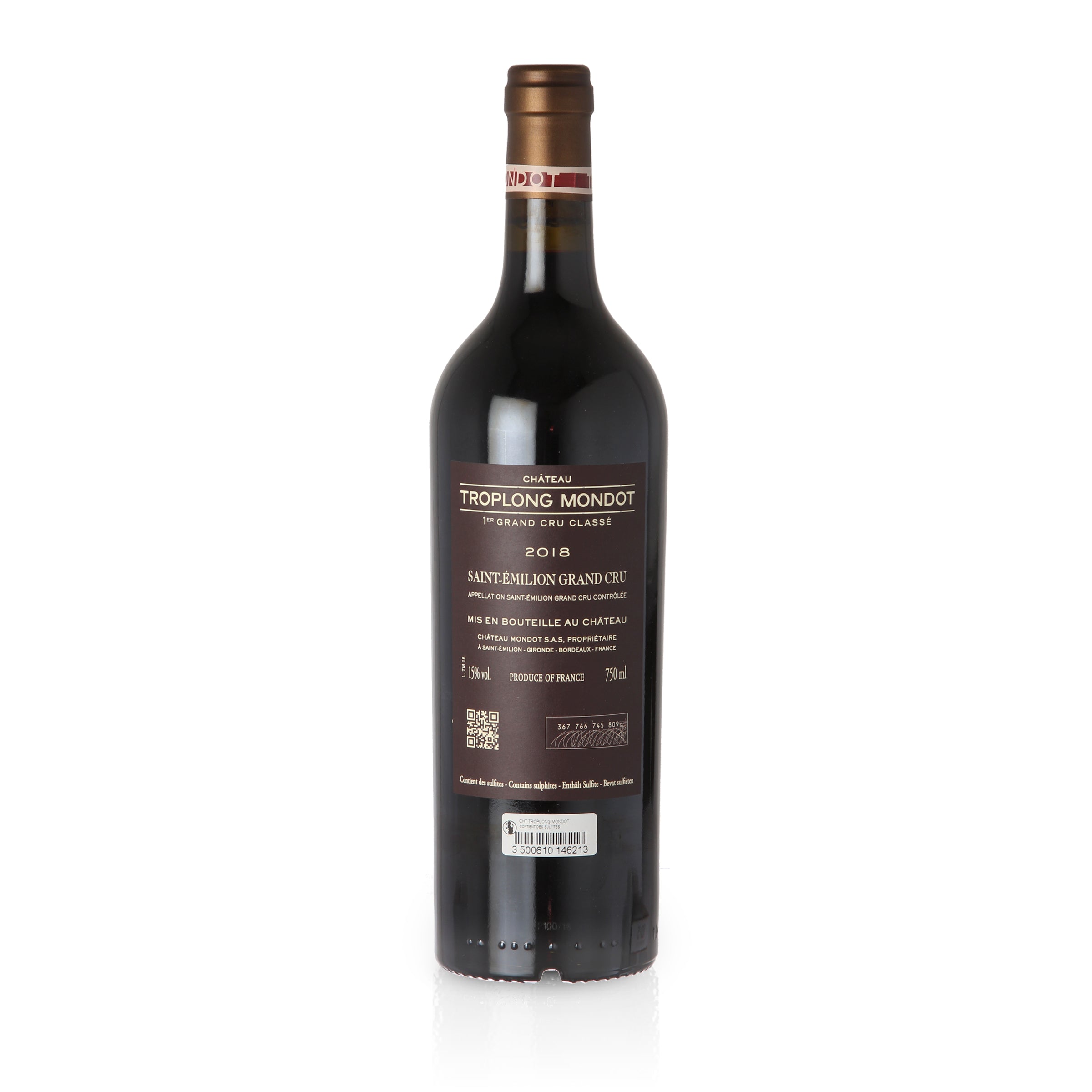2018 Château Troplong Mondot - Saint Emilion Grand Cru - Rotwein trocken