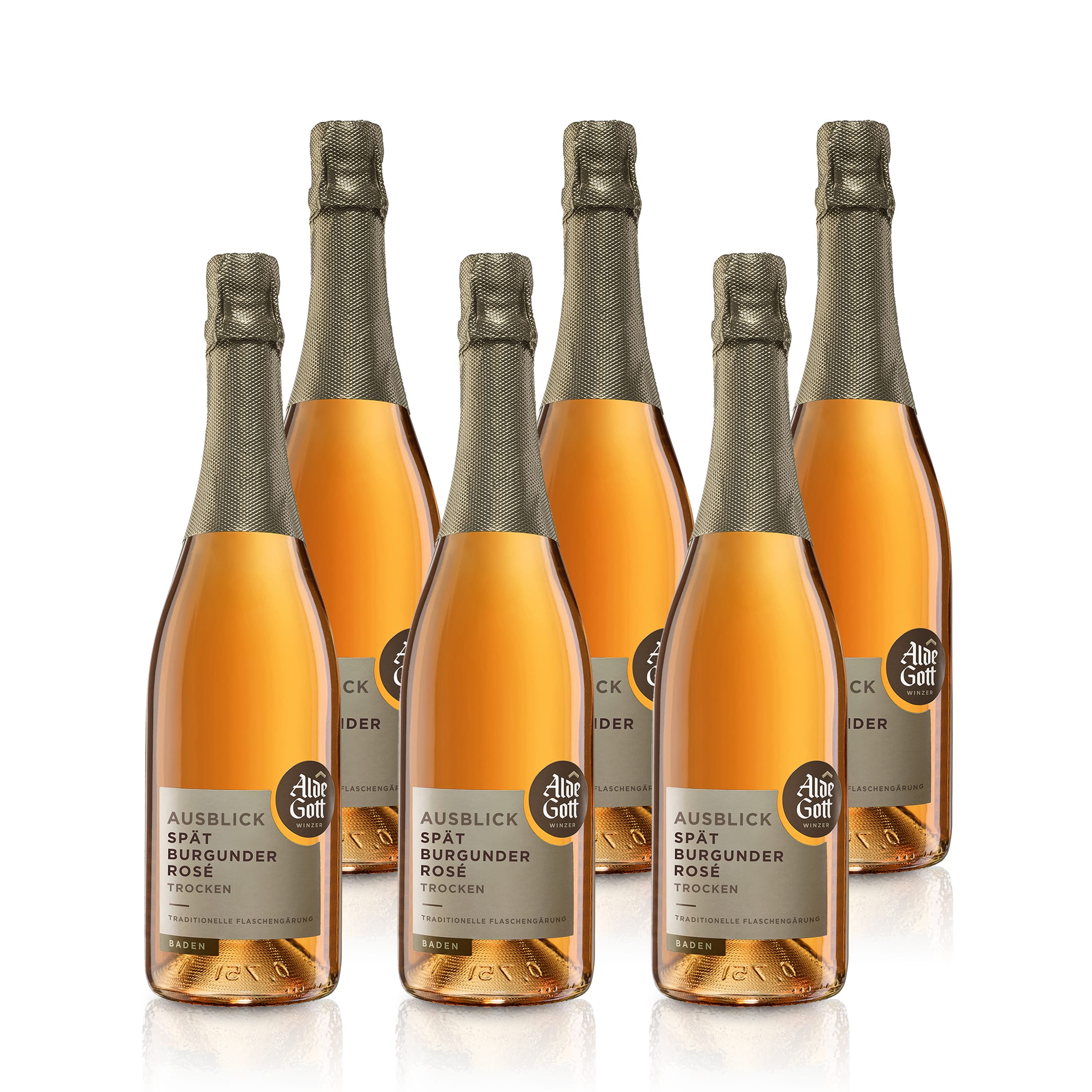 Spätburgunder Rosé Sekt Traditionelle Flaschengärung 2022 trocken - Alde Gott | Sekt 0,75L 12.0 %vol.