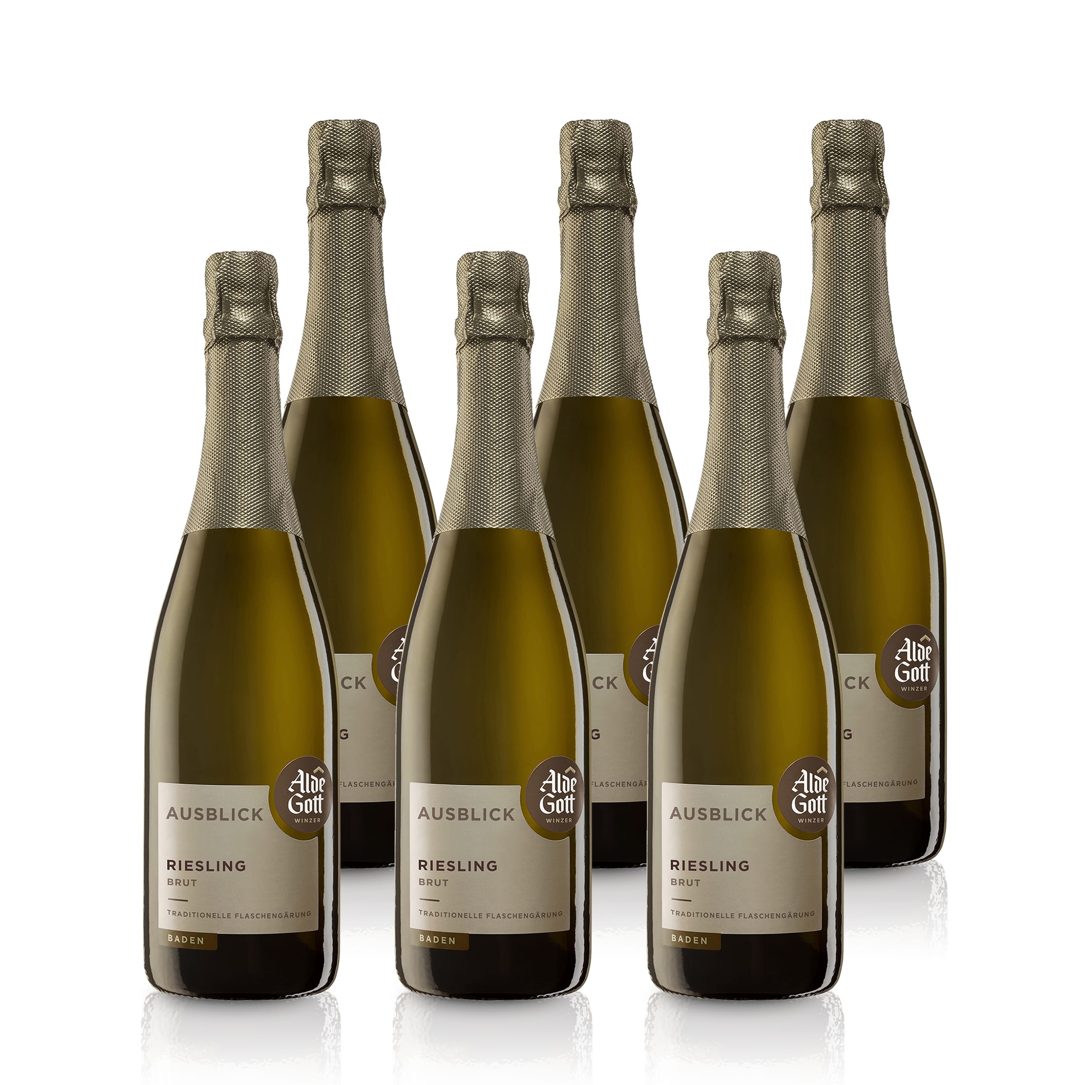 Riesling Sekt Traditionelle Flaschengärung 2022 brut - Alde Gott | Sekt 0,75L 12.5 %vol.