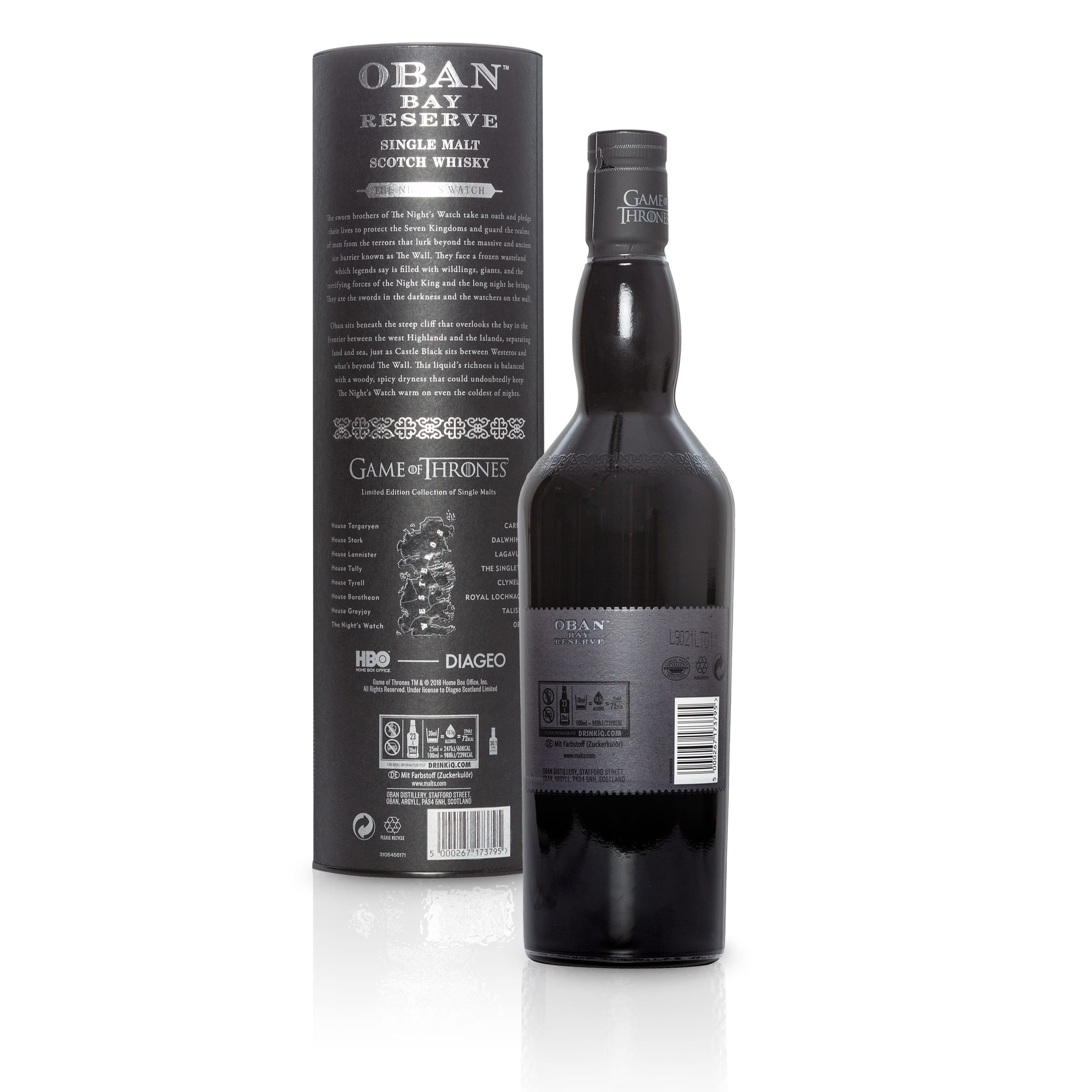Oban Little Bay Reserve Single Malt Scotch Whisky – The Night's Watch Game of Thrones Limited Edition