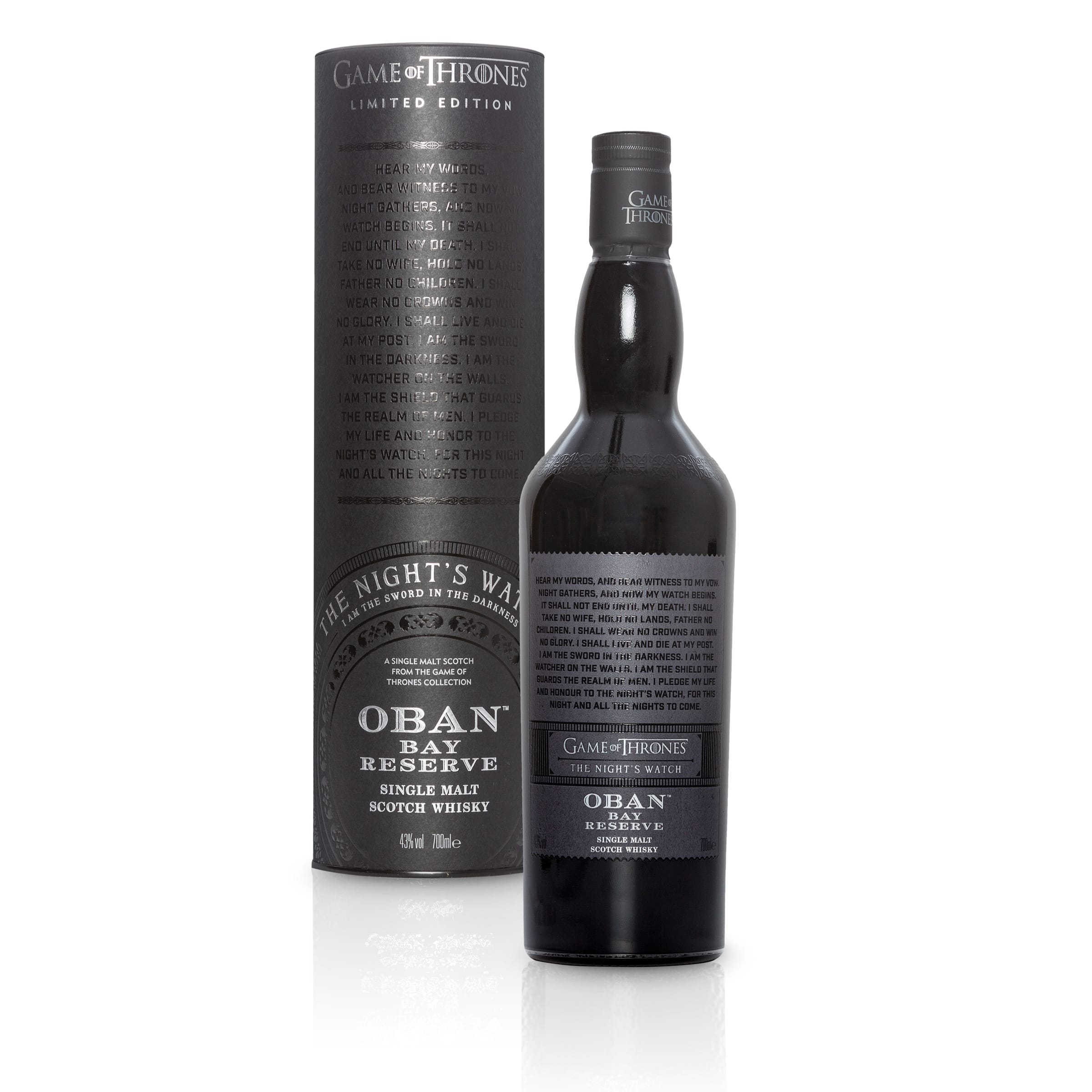 Oban Little Bay Reserve Single Malt Scotch Whisky – The Night's Watch Game of Thrones Limited Edition
