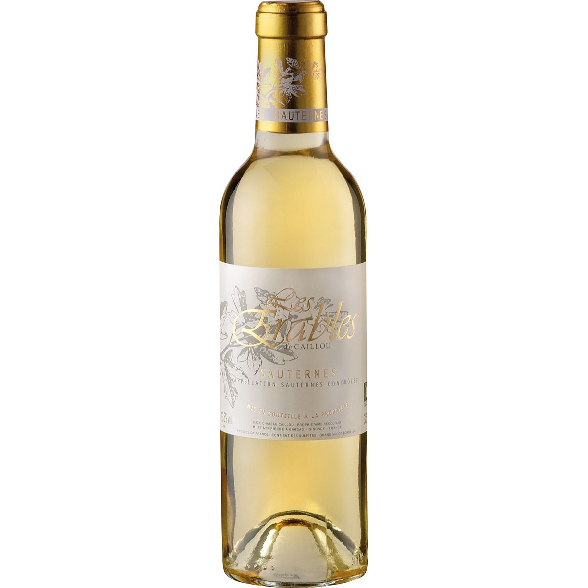 2018 Les Erables de Caillou AOC Sauternes - half bottle - Château Caillou Bordeaux/France 0.375 l