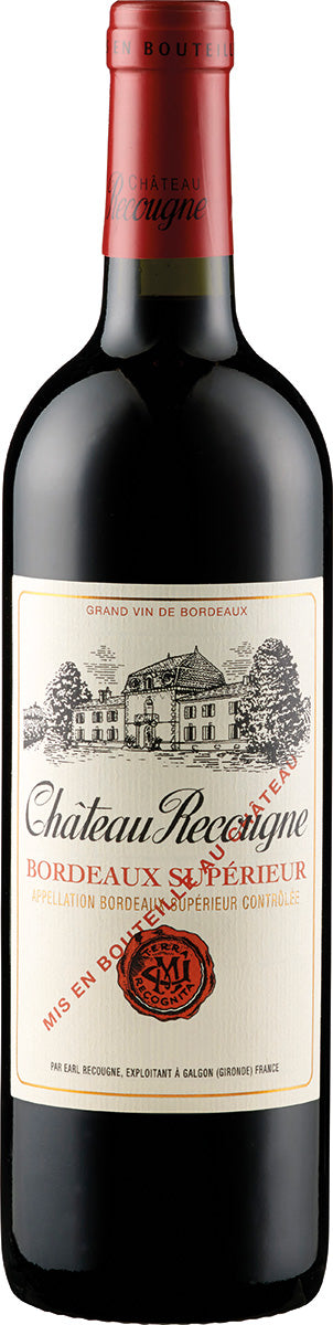 2019 Château Recougne Rouge AOC Bordeaux Supérieur Château Recougne Bordeaux/France 0.75 l