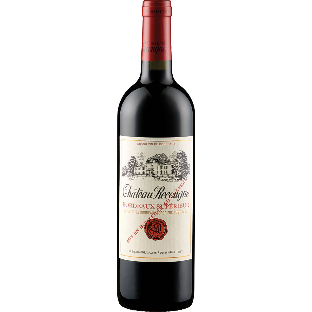 2019 Château Recougne Rouge AOC Bordeaux Supérieur Château Recougne Bordeaux/Frankreich 0,75 l