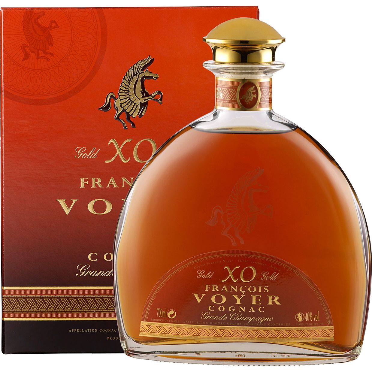XO Gold François Voyer Cognac Grande Champagne François Voyer Charente/France 0.7 l