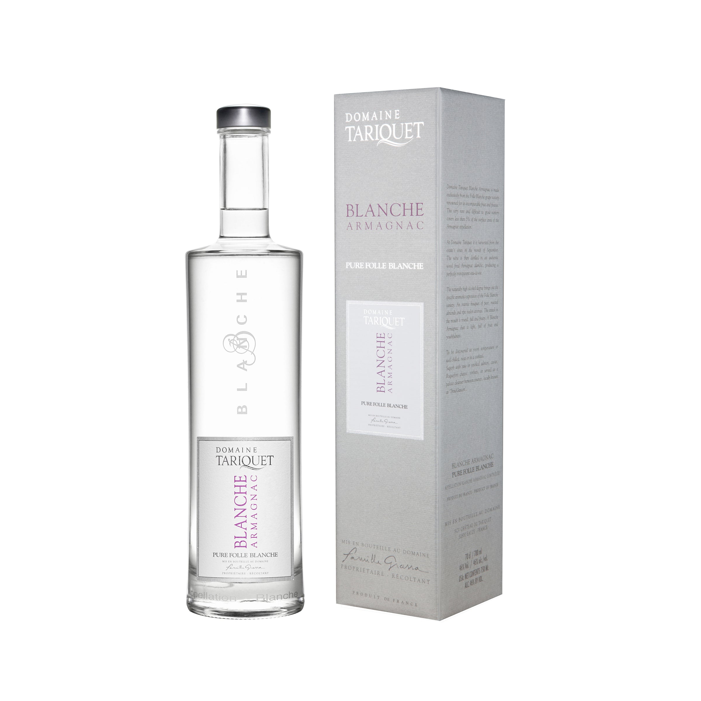 Blanche Armagnac 46,0 %Châtau du Tariquet Bas-Armagnac AOC - Domaine Tariquet