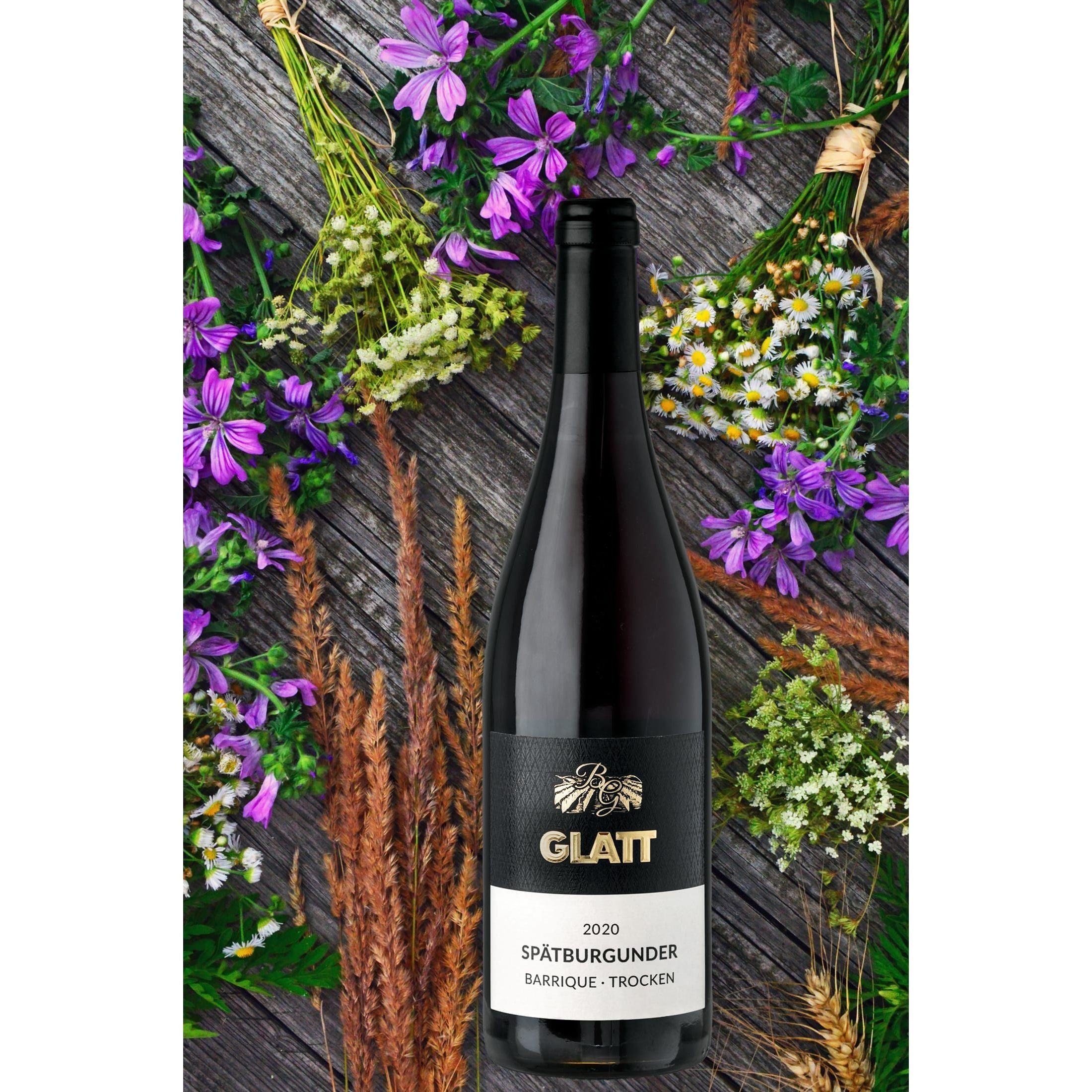 2020 Pinot Noir Barrique Dry Red Wine • GLATT • Quality Wine from Kaiserstuhl/Baden, Germany
