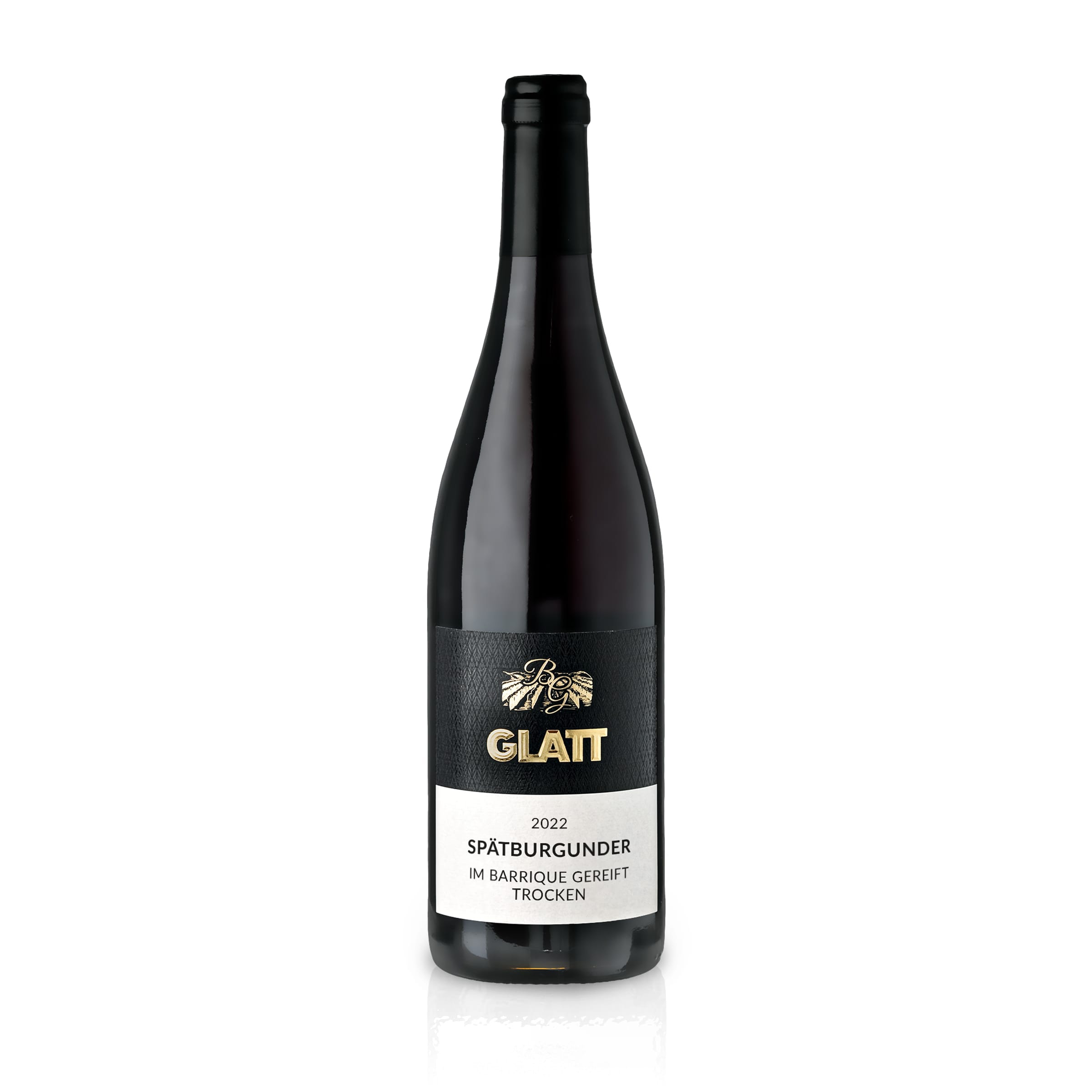 2022 Pinot Noir Barrique dry red wine • GLATT • Quality wine from Kaiserstuhl/Baden, Germany
