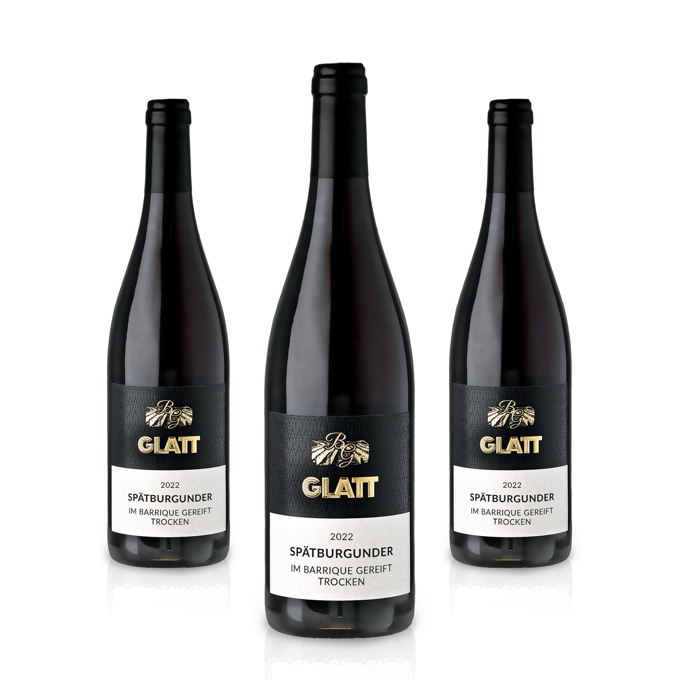 2022 Pinot Noir Barrique dry red wine • GLATT • Quality wine from Kaiserstuhl/Baden, Germany