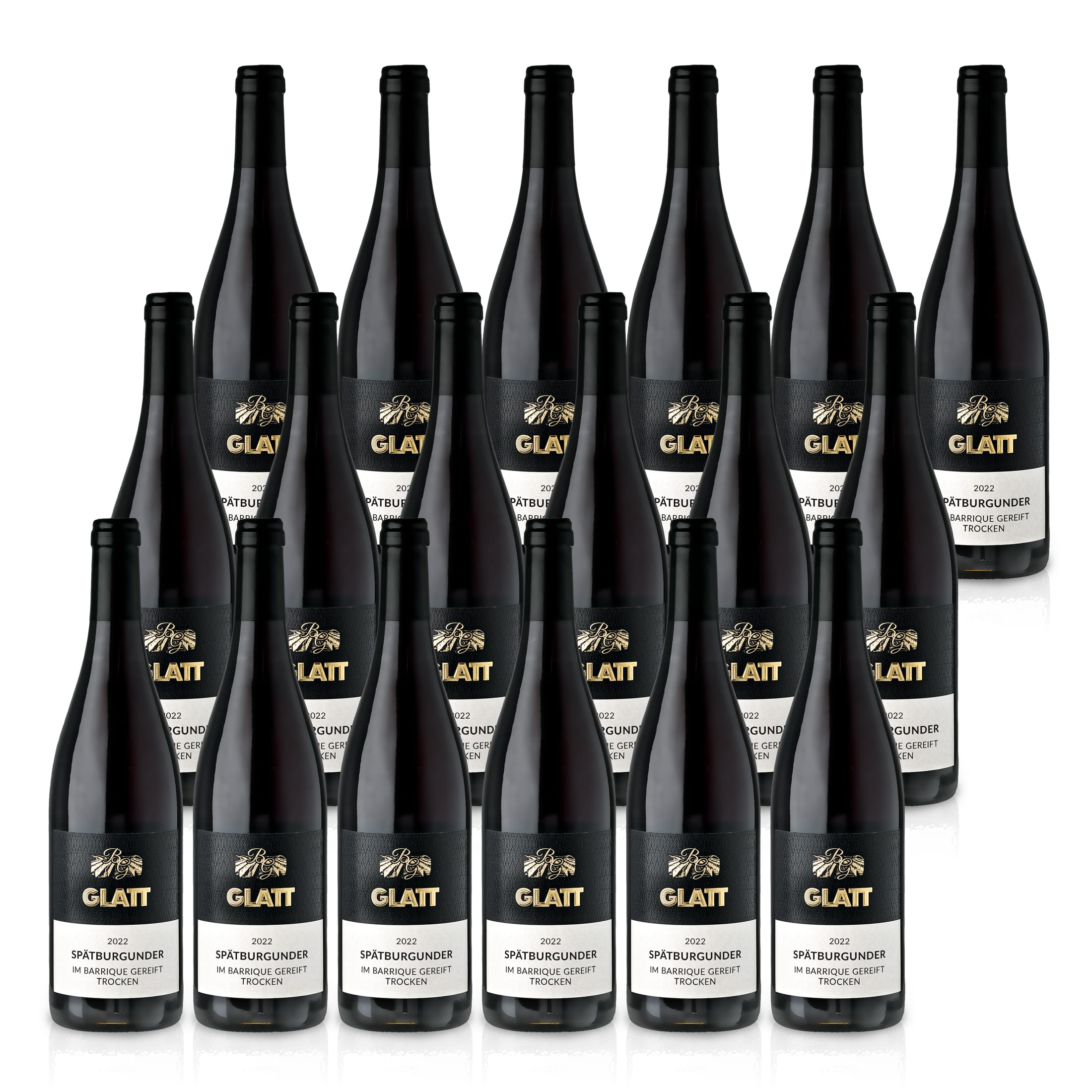2022 Pinot Noir Barrique dry red wine • GLATT • Quality wine from Kaiserstuhl/Baden, Germany