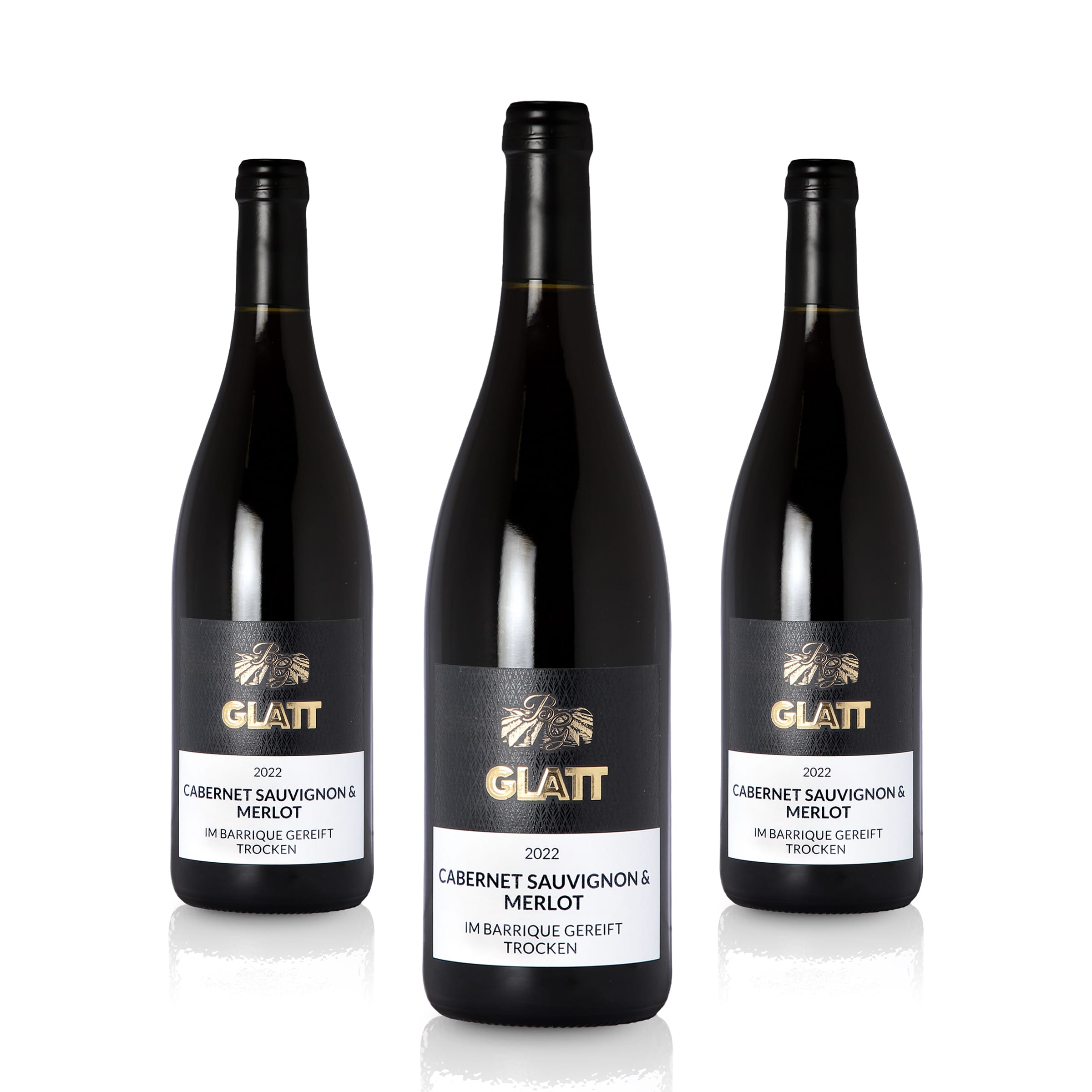 2022 Cabernet Sauvignon & Merlot Barrique Rotwein trocken • GLATT • Qualitätswein vom Kaiserstuhl/Baden, Deutschland