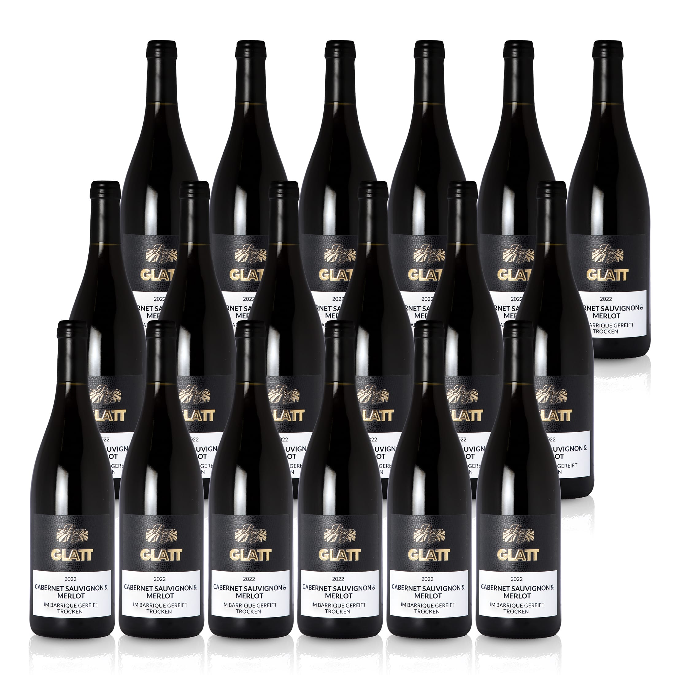 2022 Cabernet Sauvignon & Merlot Barrique Rotwein trocken • GLATT • Qualitätswein vom Kaiserstuhl/Baden, Deutschland