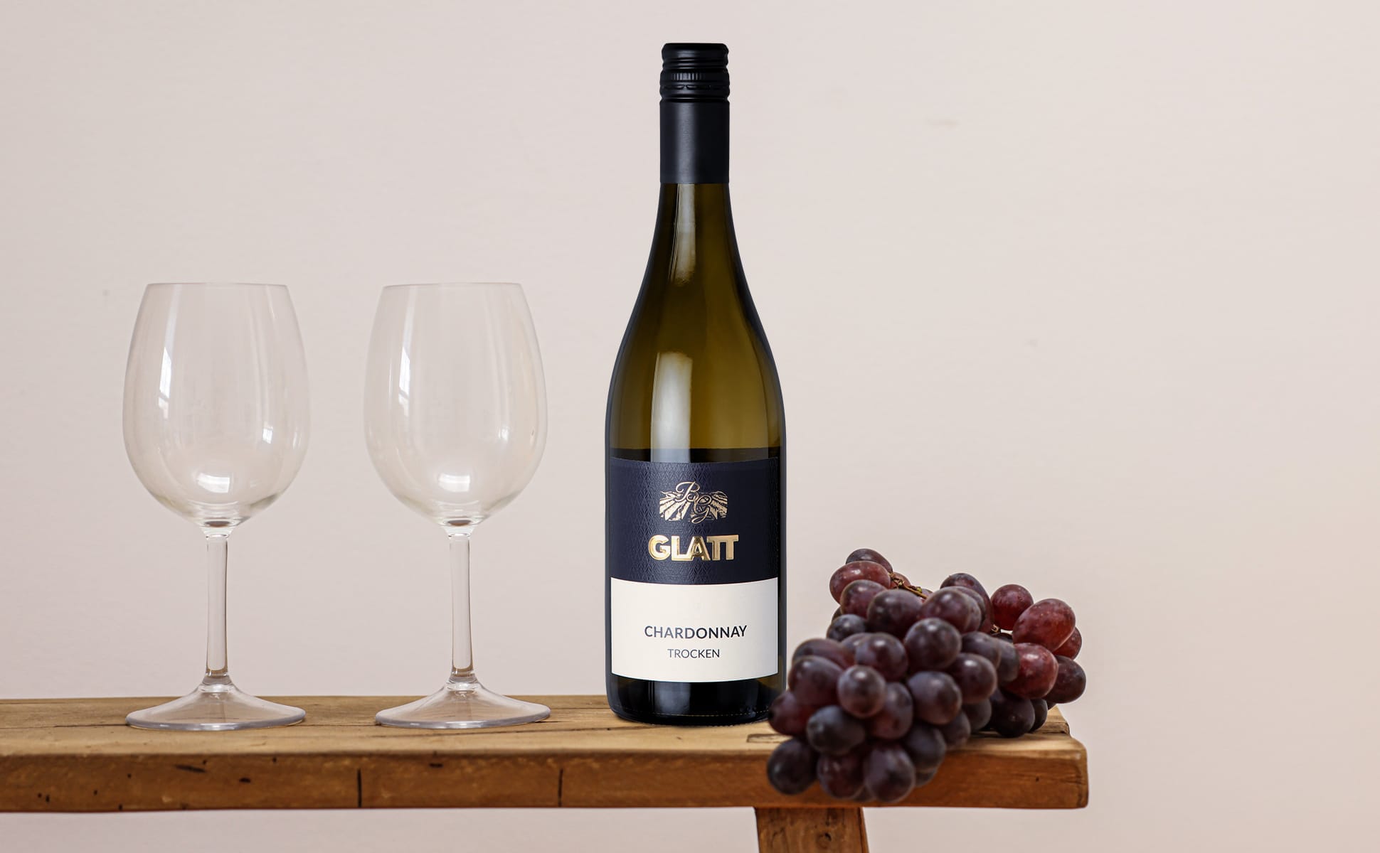 2022 Chardonnay Weißwein trocken • GLATT • Qualitätswein vom Kaiserstuhl/Baden, Deutschland