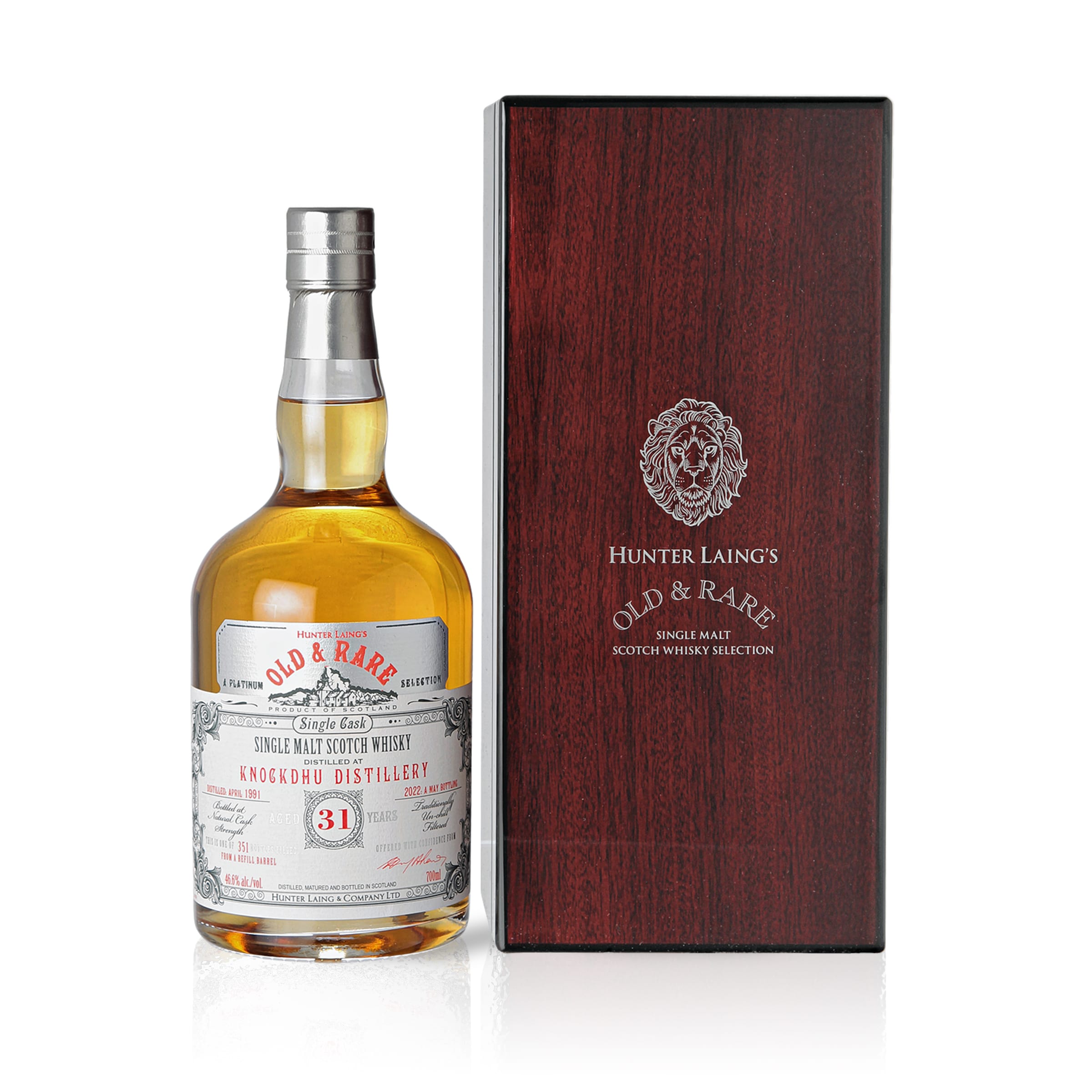 Knockdhu 1991/2022 - 31 Jahre - 46,6 % Vol. - Hunter Laing - Old & Rare - OAR0456