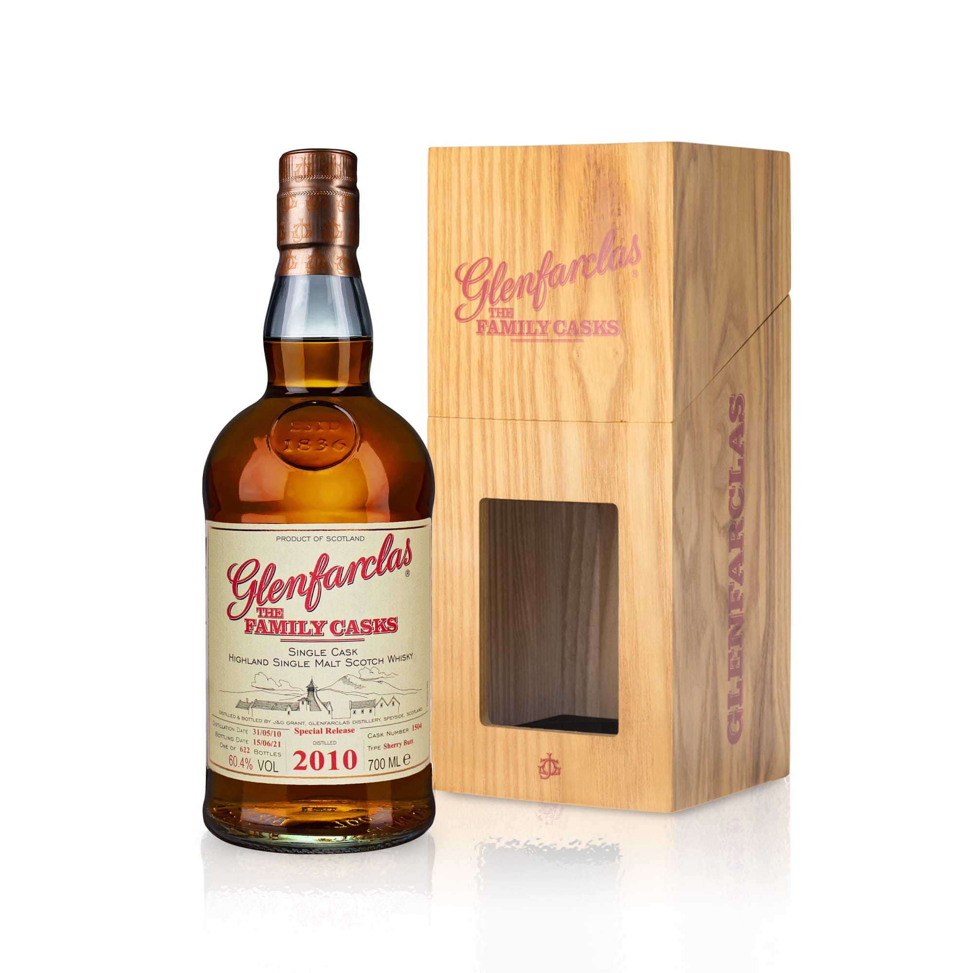 Glenfarclas Vintage 2010 · The Family Casks Series · 60,4% vol. #1504