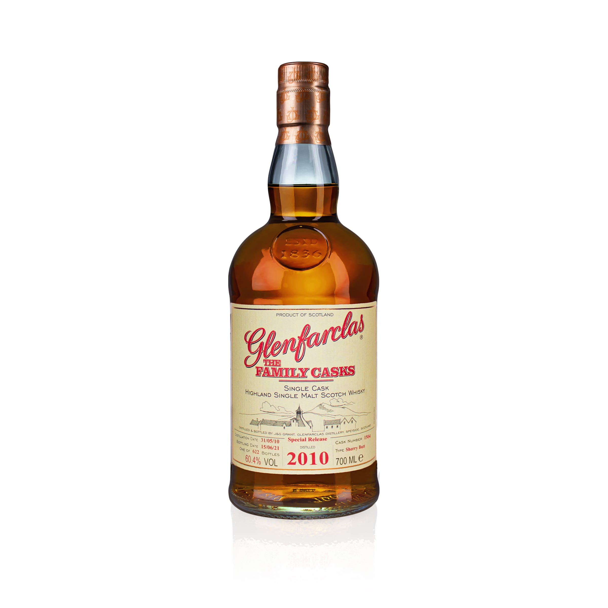 Glenfarclas Vintage 2010 · The Family Casks Series · 60,4% vol. #1504