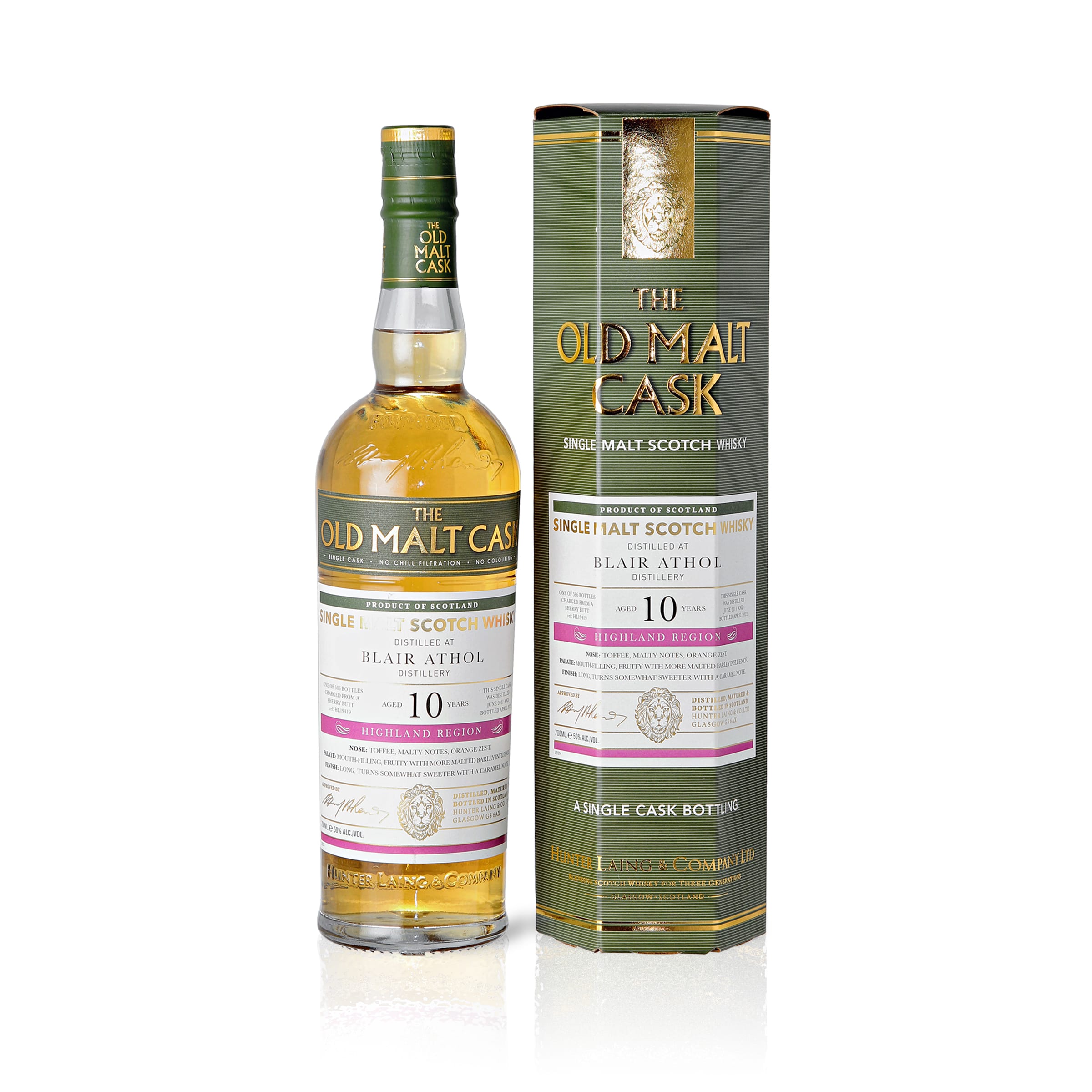 Blair Athol 2011/2022 - 10 Jahre - 50 % Vol. - Hunter Laing - Old Malt Cask - OMC3136