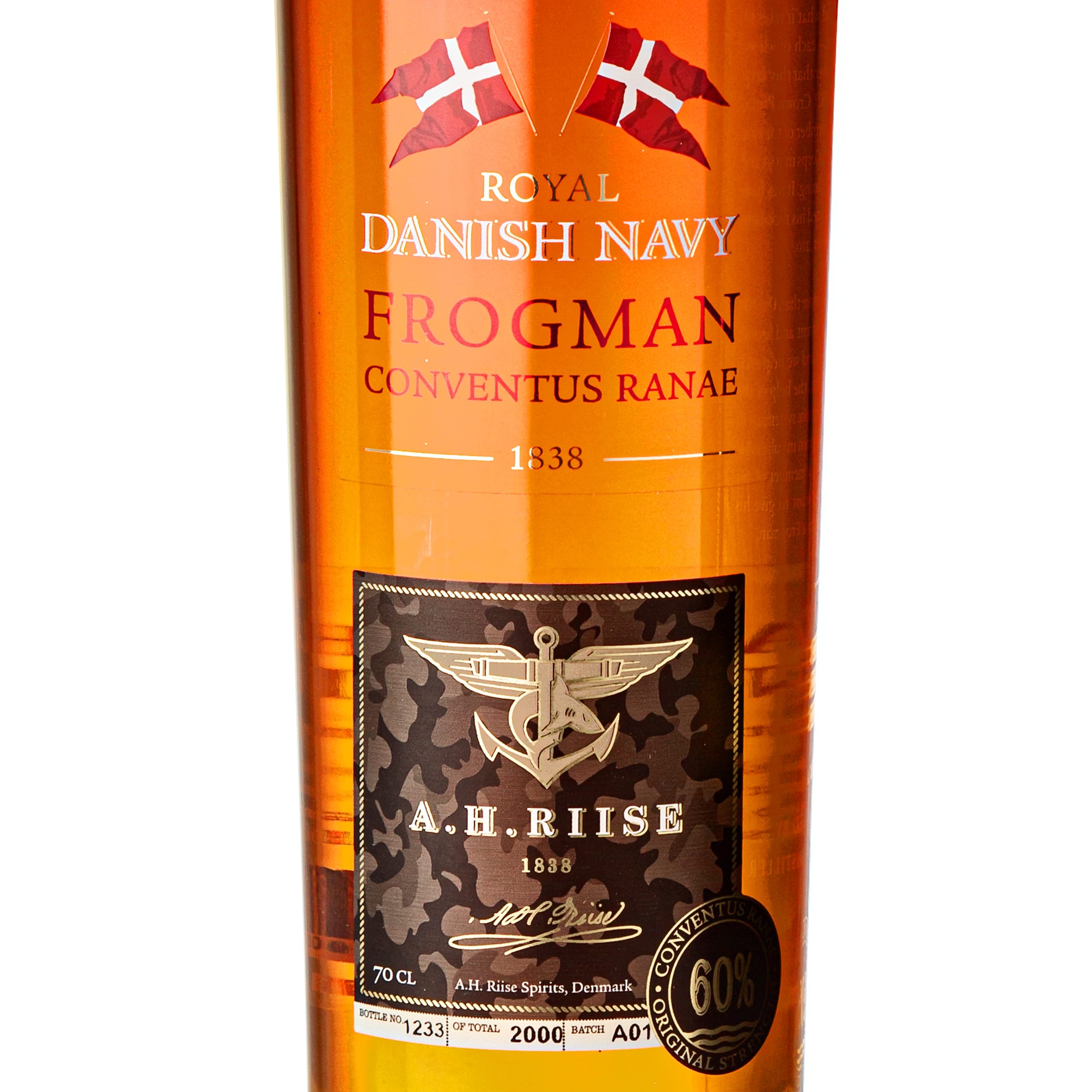 A.H. Riise Royal Danish Navy Rum Frogman Edition 60% vol.