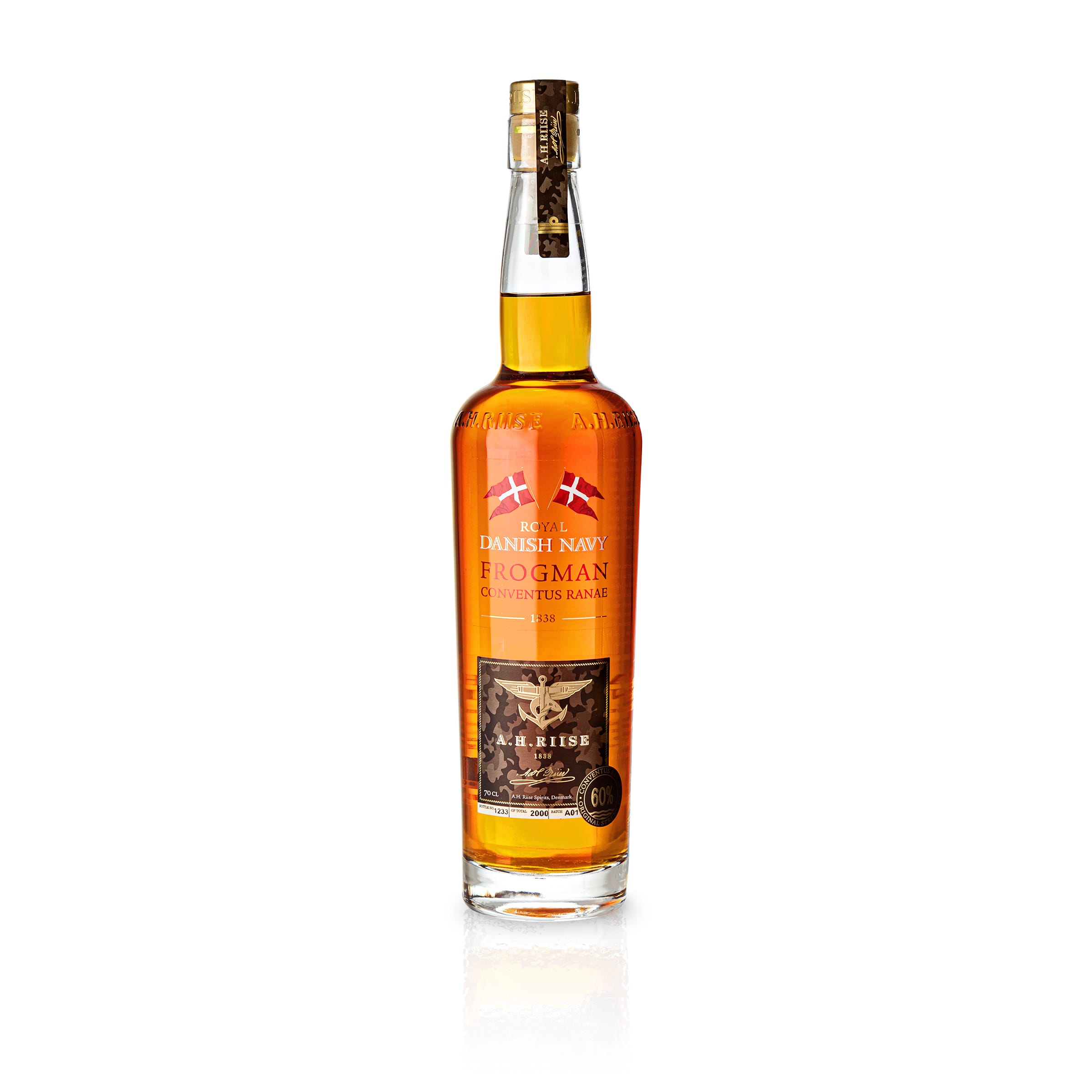 A.H. Riise Royal Danish Navy Rum Frogman Edition 60% vol.
