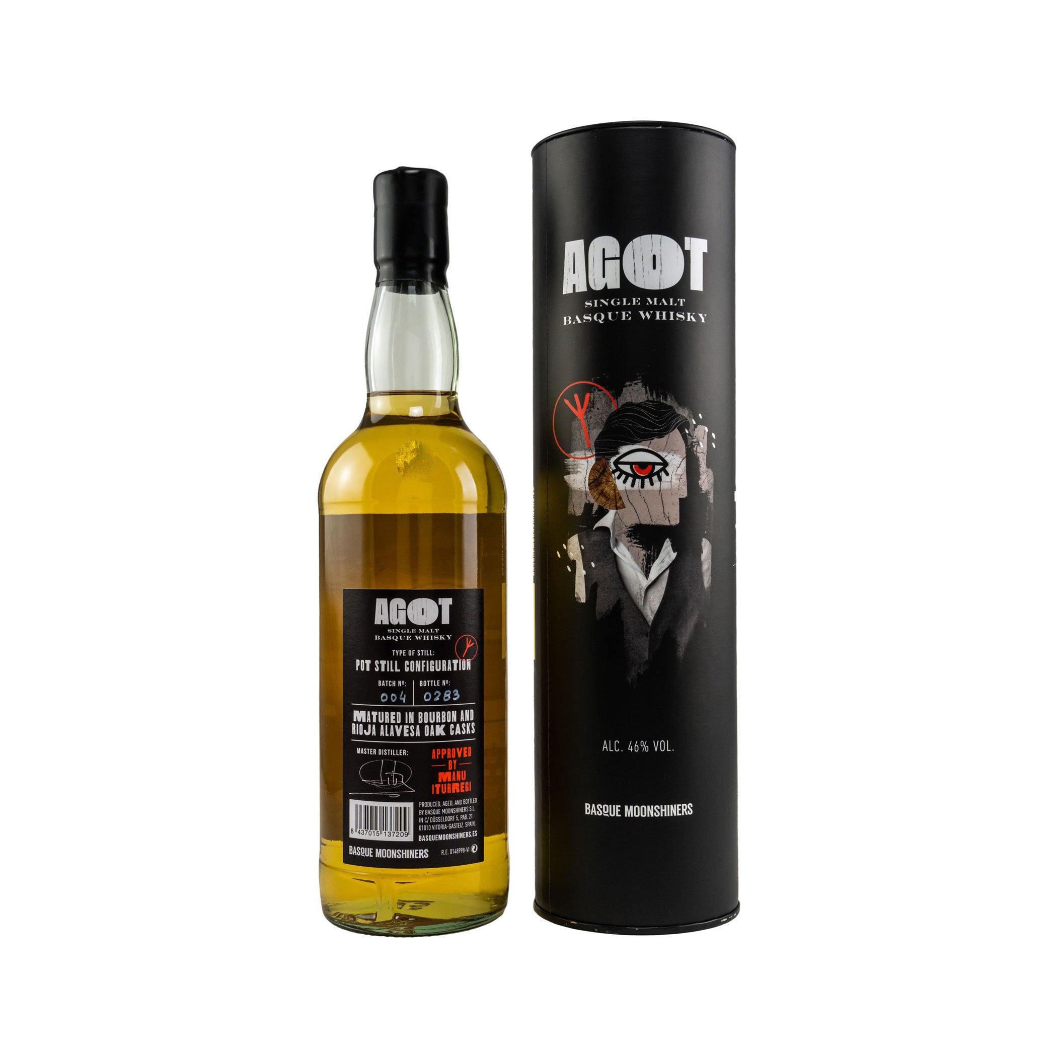 AGOT Single Malt Basque Whisky - Pioneer Edition 46% vol. - Basque Moonshiners