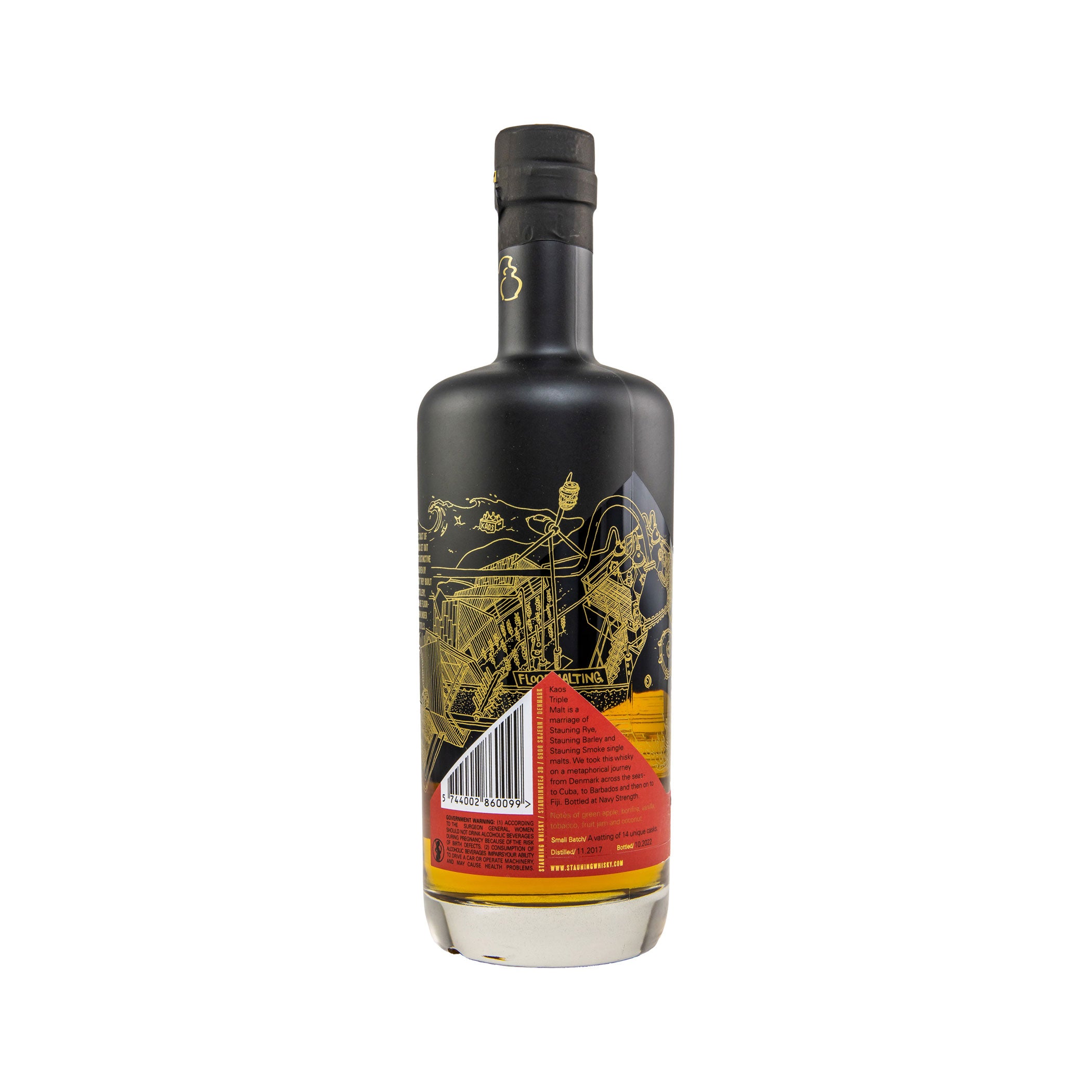 Stauning KAOS 2017/2022 aus dem Rumfass - 4 Jahre - Limited Edition - Danish Whisky