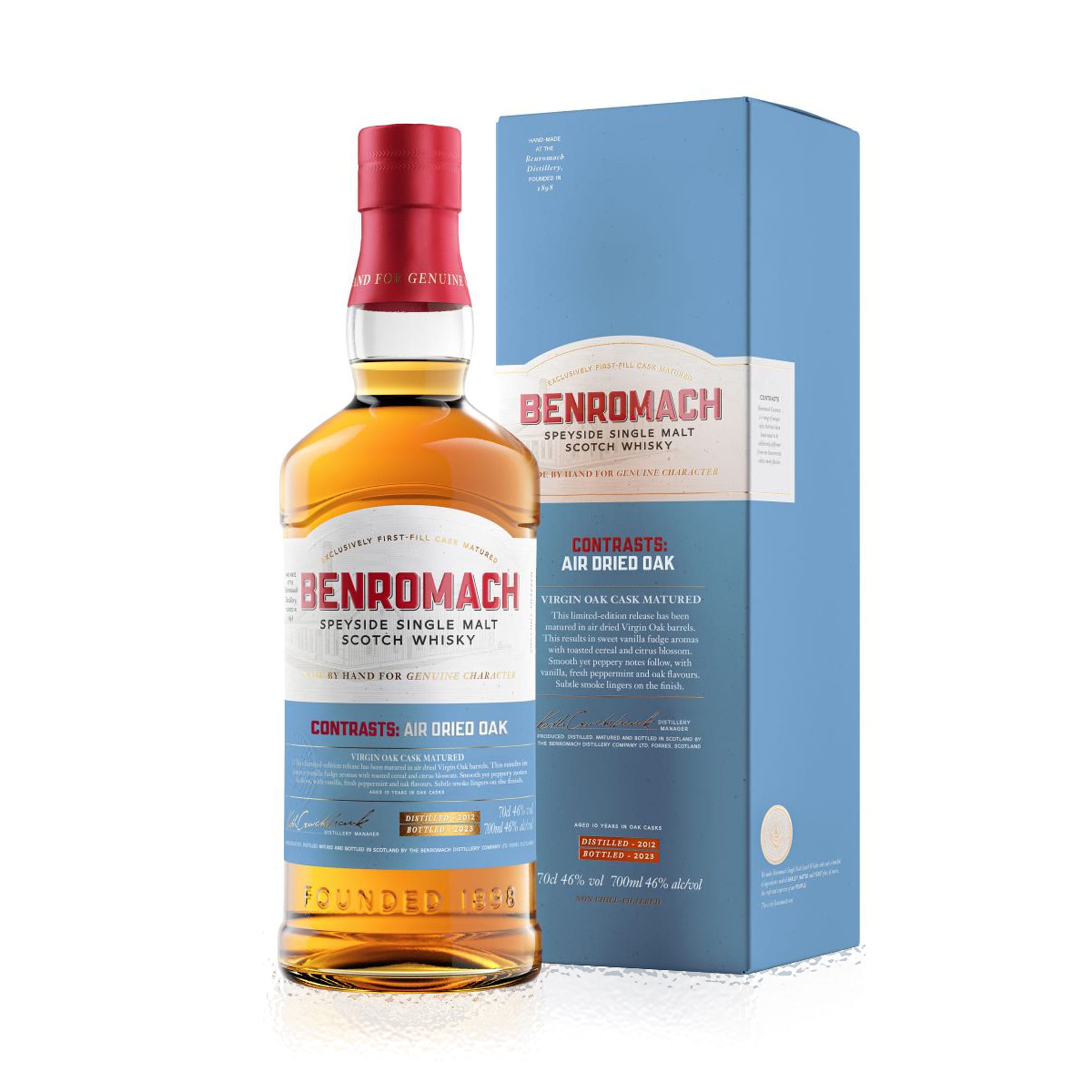 Benromach Contrasts - Air Dried Oak 2012 - Speyside Single Malt Scotch Whisky