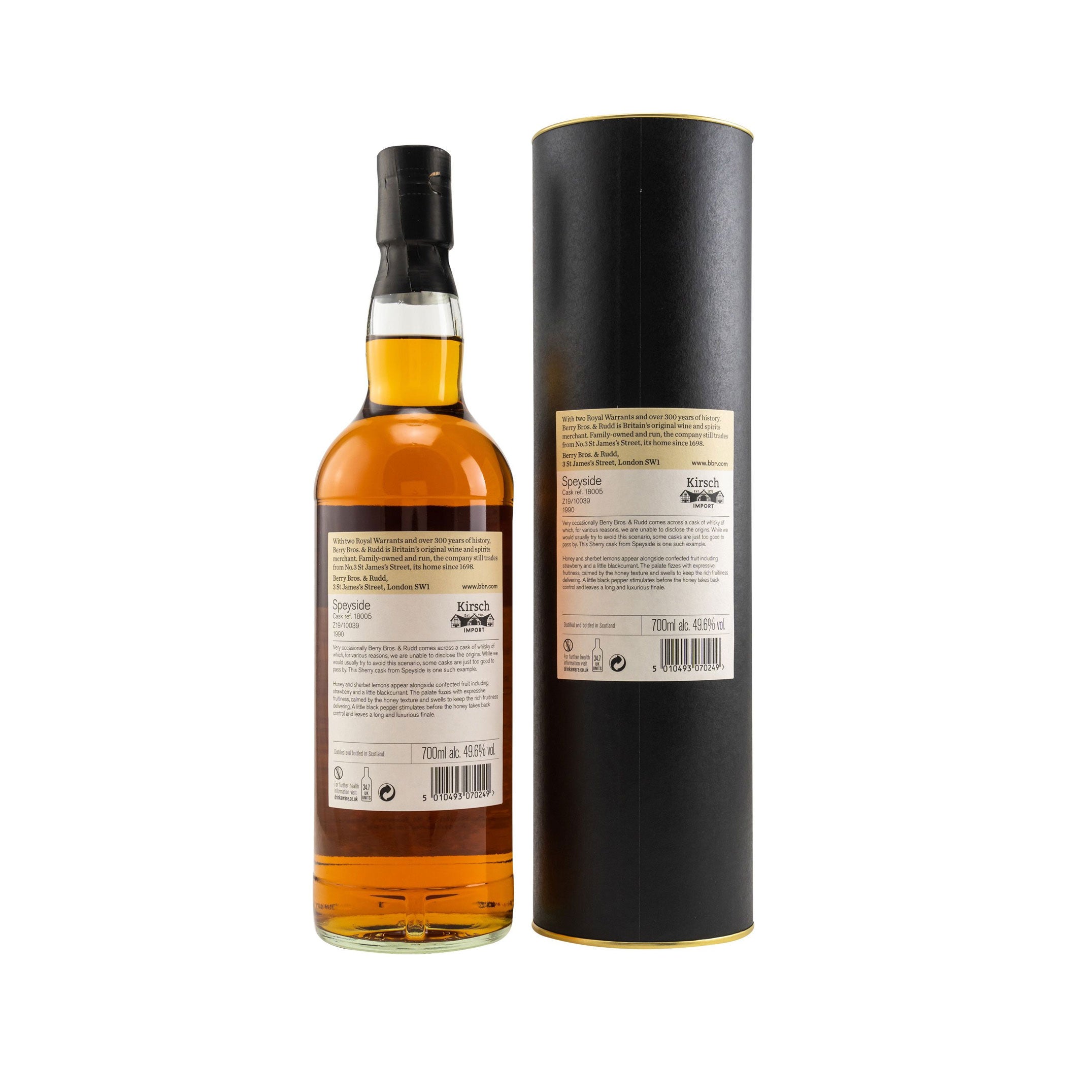 Secret Speyside 1990/2020 - 29 Years Old - #18005 Z1910039, Berry Bros and Rudd
