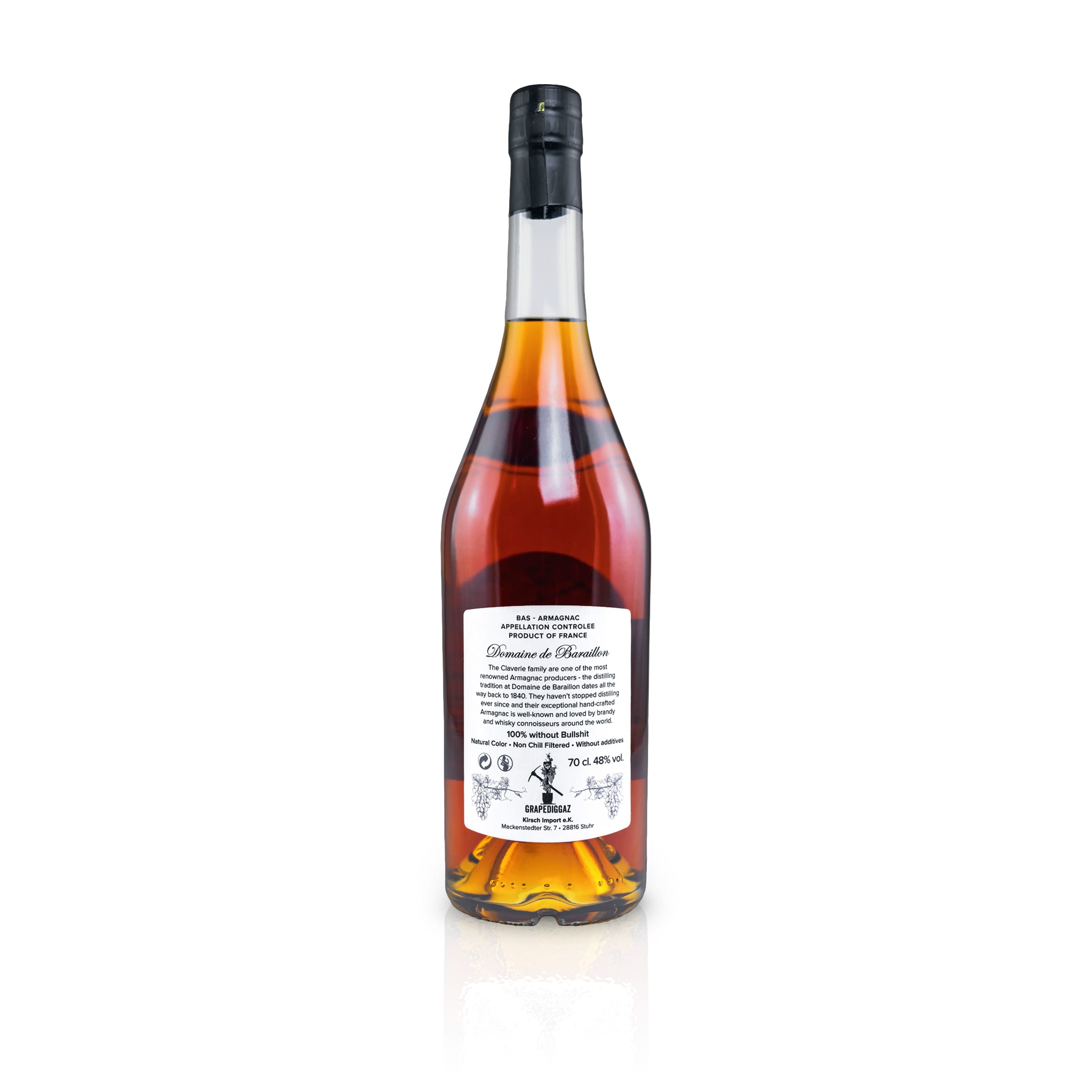 Armagnac Domaine De Baraillon 1999 48% - GrapeDiggaz by Wu DRAM Clan & Kirsch Import