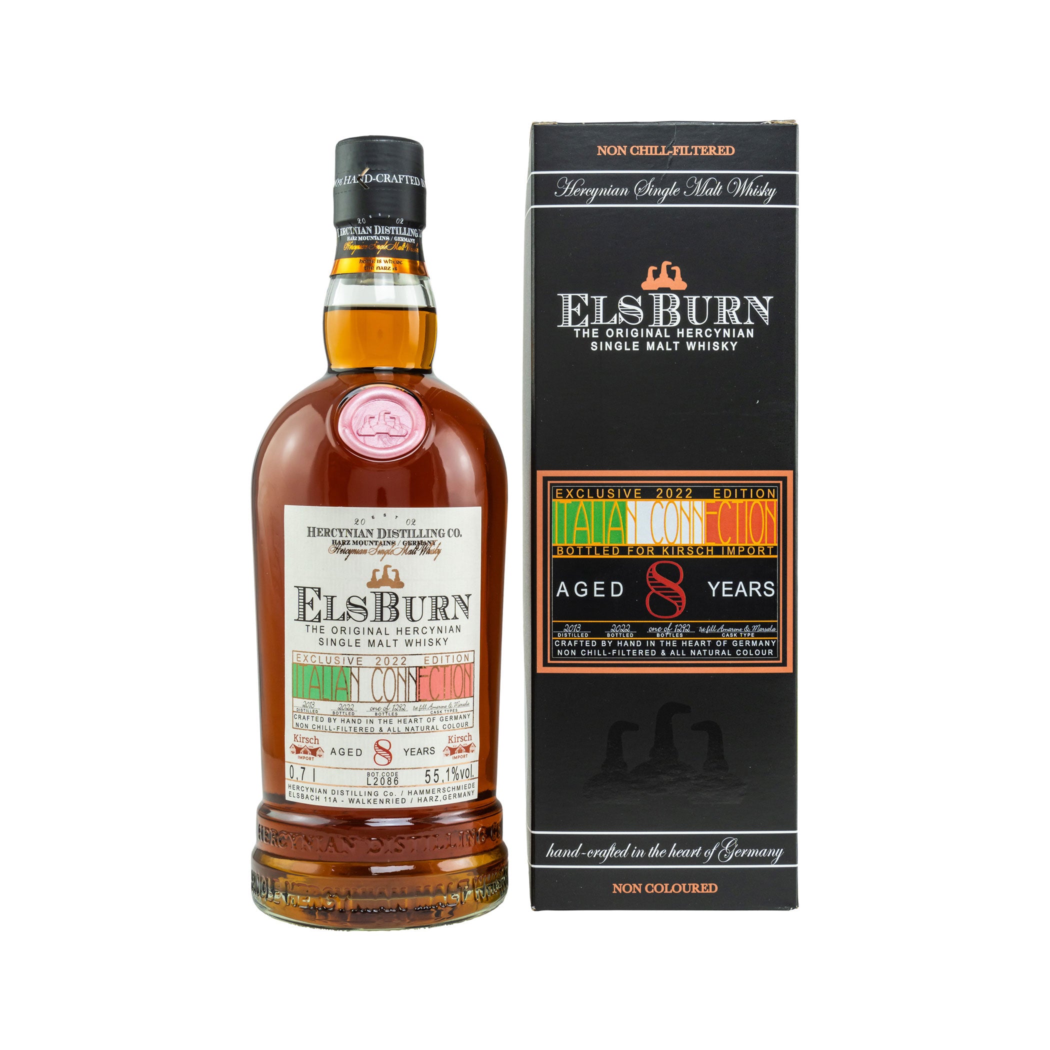 Elsburn 2013/2022 - 8 Jahre Italian Connection First Fill Amarone & Marsala Casks bottled for Kirsch Import