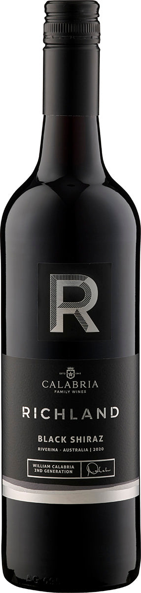 2020 Richland The Black Shiraz Calabria Family Wines Riverina/Australien 0,75l