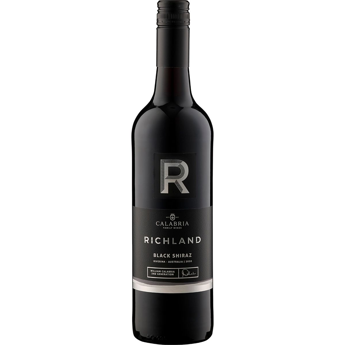 2020 Richland The Black Shiraz Calabria Family Wines Riverina/Australia 0.75l