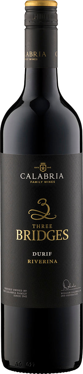 2019 Three Bridges Durif Calabria Family Wines Riverina/Australien 0,75l