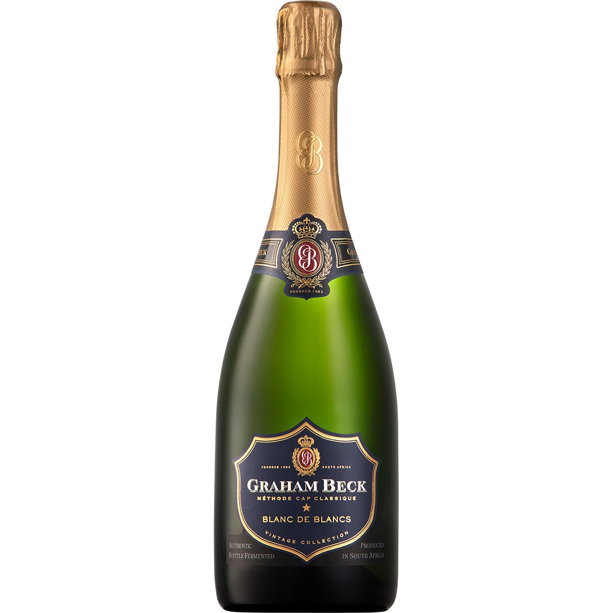 2017 Cap Classique Blanc de Blancs Vintage Graham Beck Wines Western Cape/Südafrika 0,75l