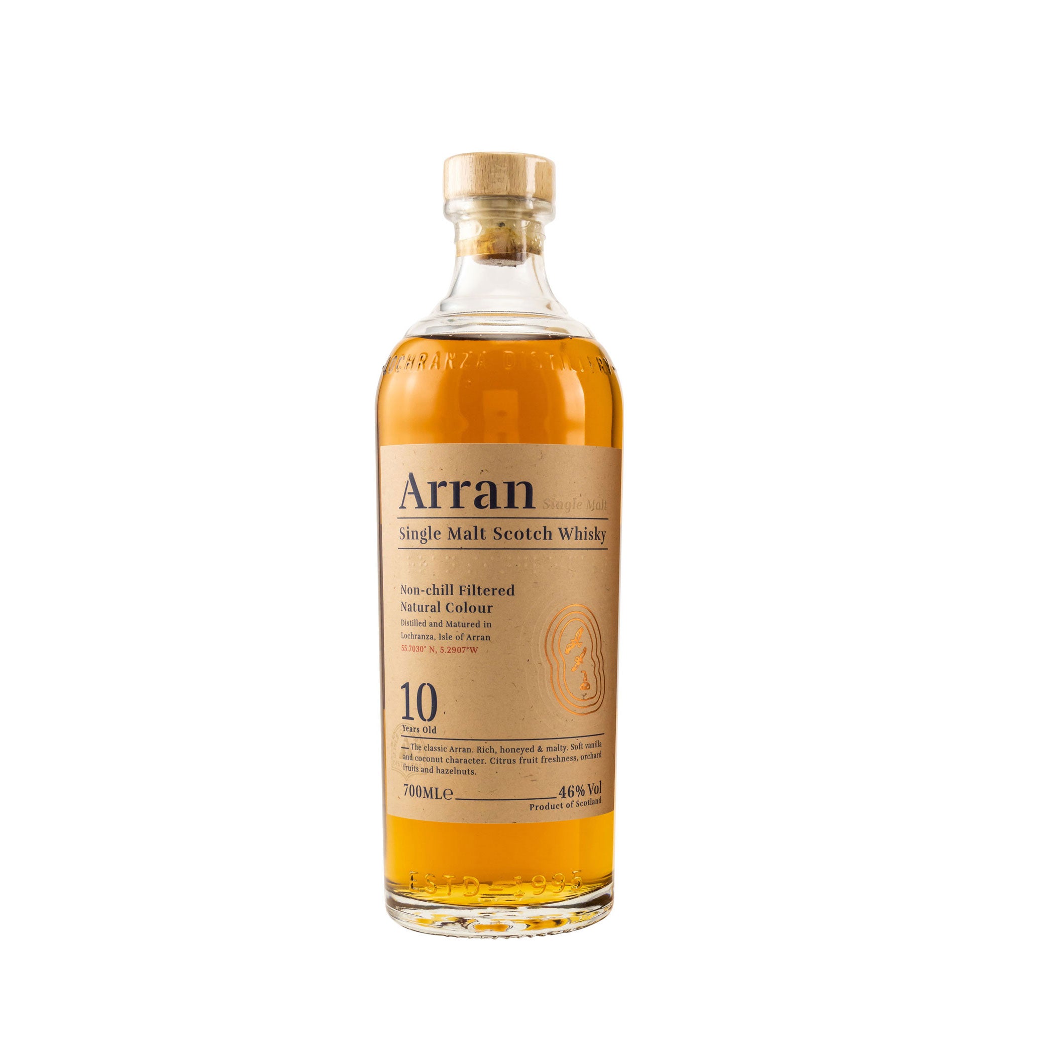 Arran Single Malt 10 Years Old 46% - New without original packaging