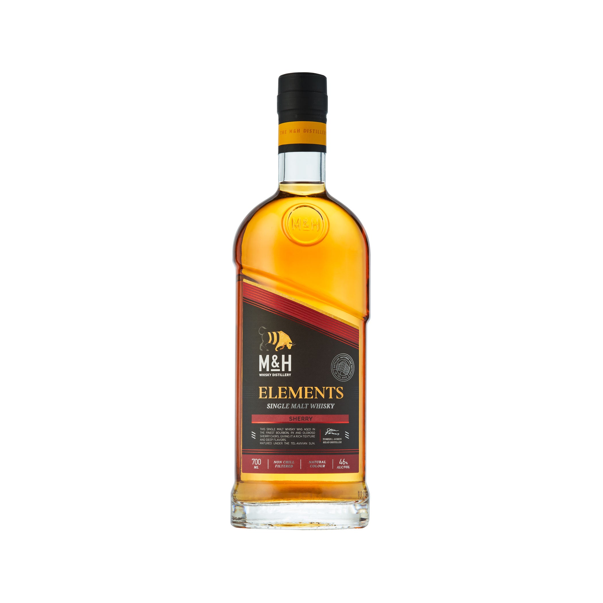 M&H Elements Sherry Cask Single Malt Whisky in Gift Box