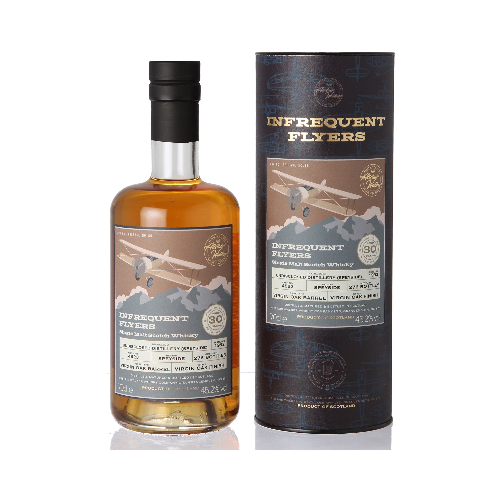 Undisclosed Speyside 30 Jahre 1992/2022 - Virgin Oak - Alistair Walker - Infrequent Flyers