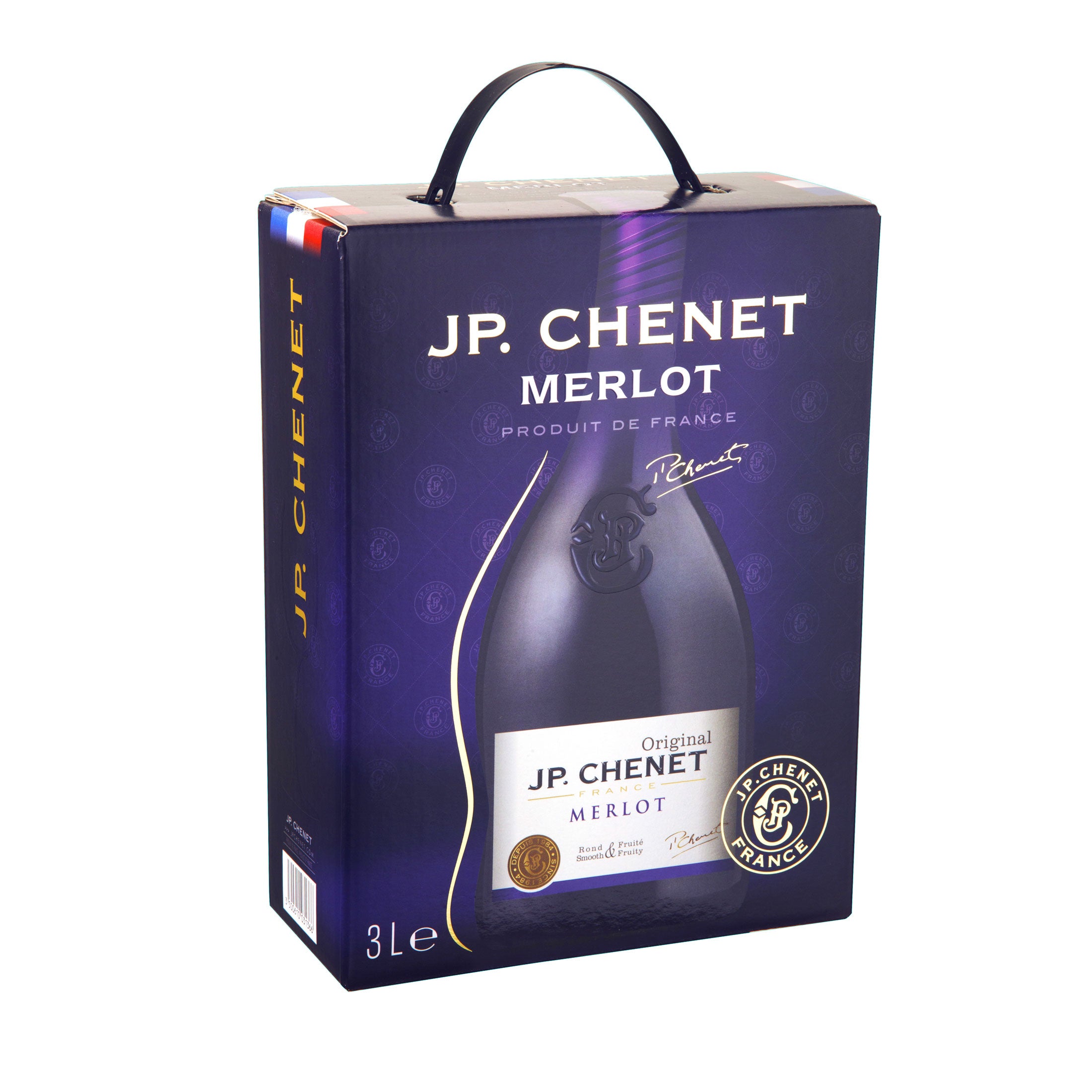 BIB 4 er Set Rot/Weiss/Rose - Colombard-Sauvignon, Grenache-Cinsault , Cabernet-Syrah, Merlot, JP. Chenet - Bag in Box Probierpaket